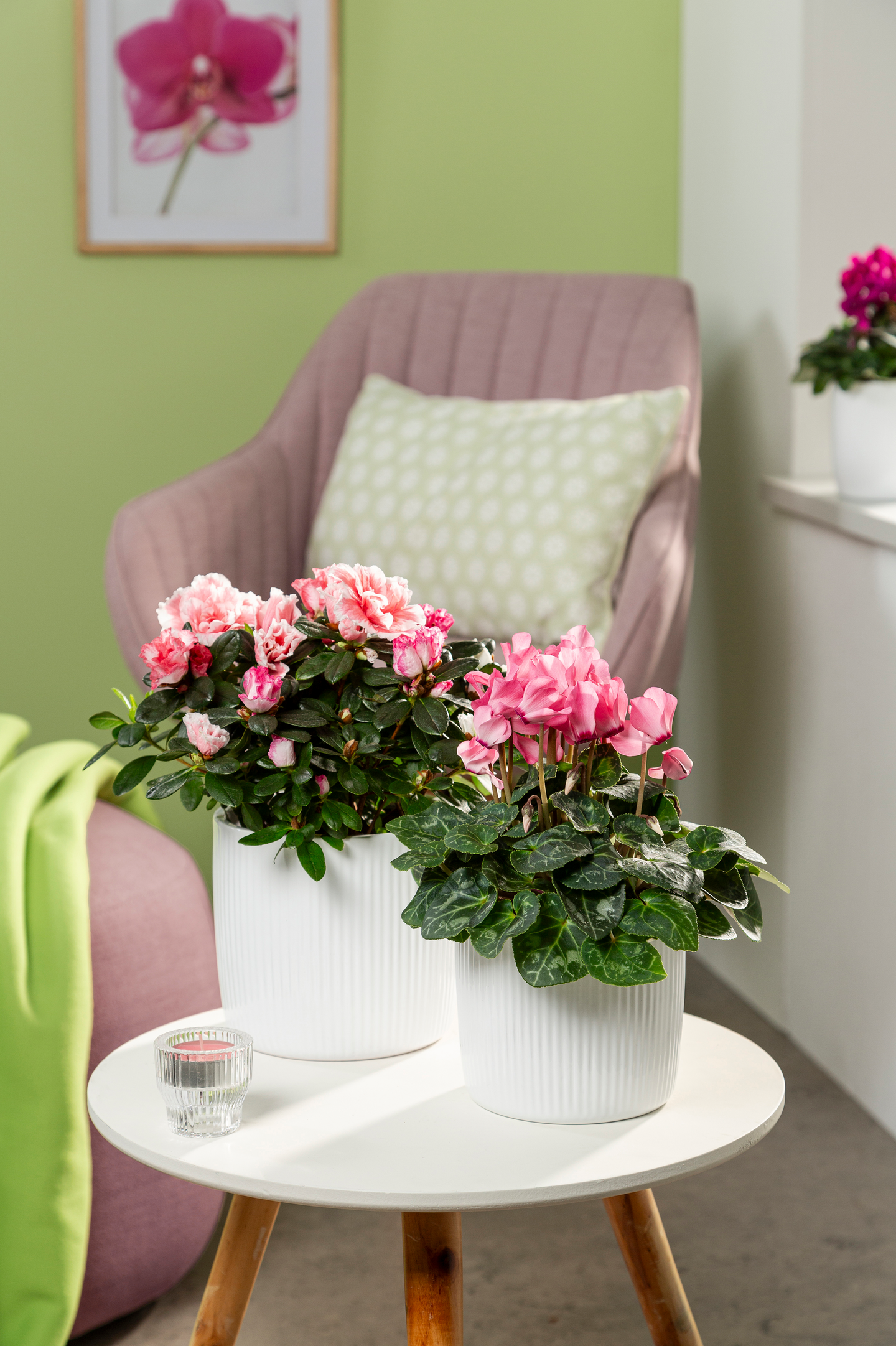 Scheurich ruukku raita 909-15 cm valk