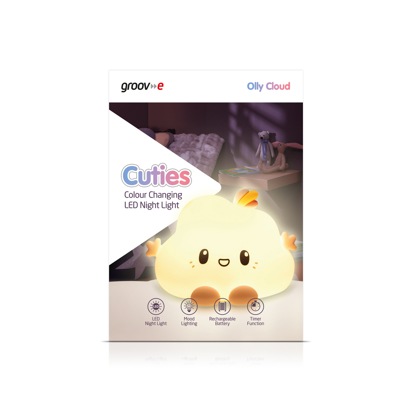 Groov-E Lasten yövalo Olly Cloud