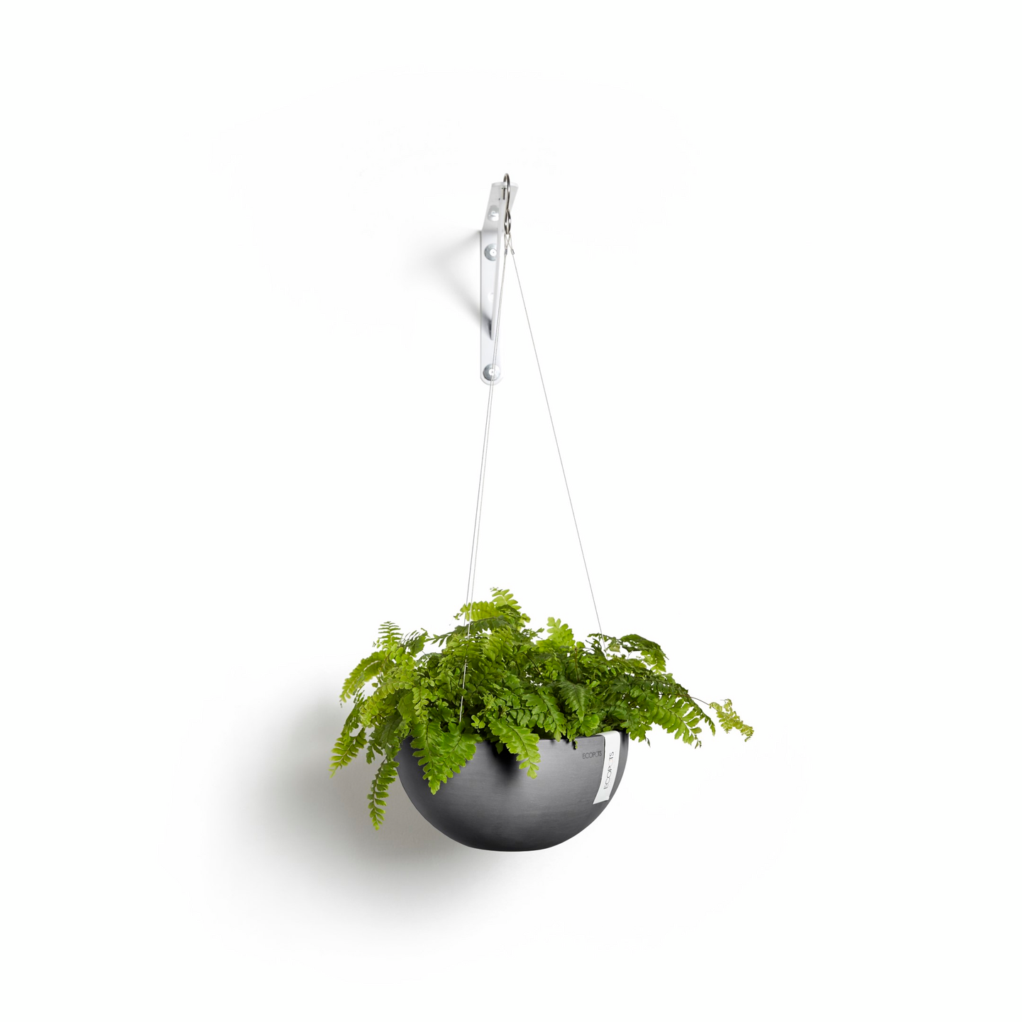 Ecopots Brysseli amppeli 27 cm harmaa