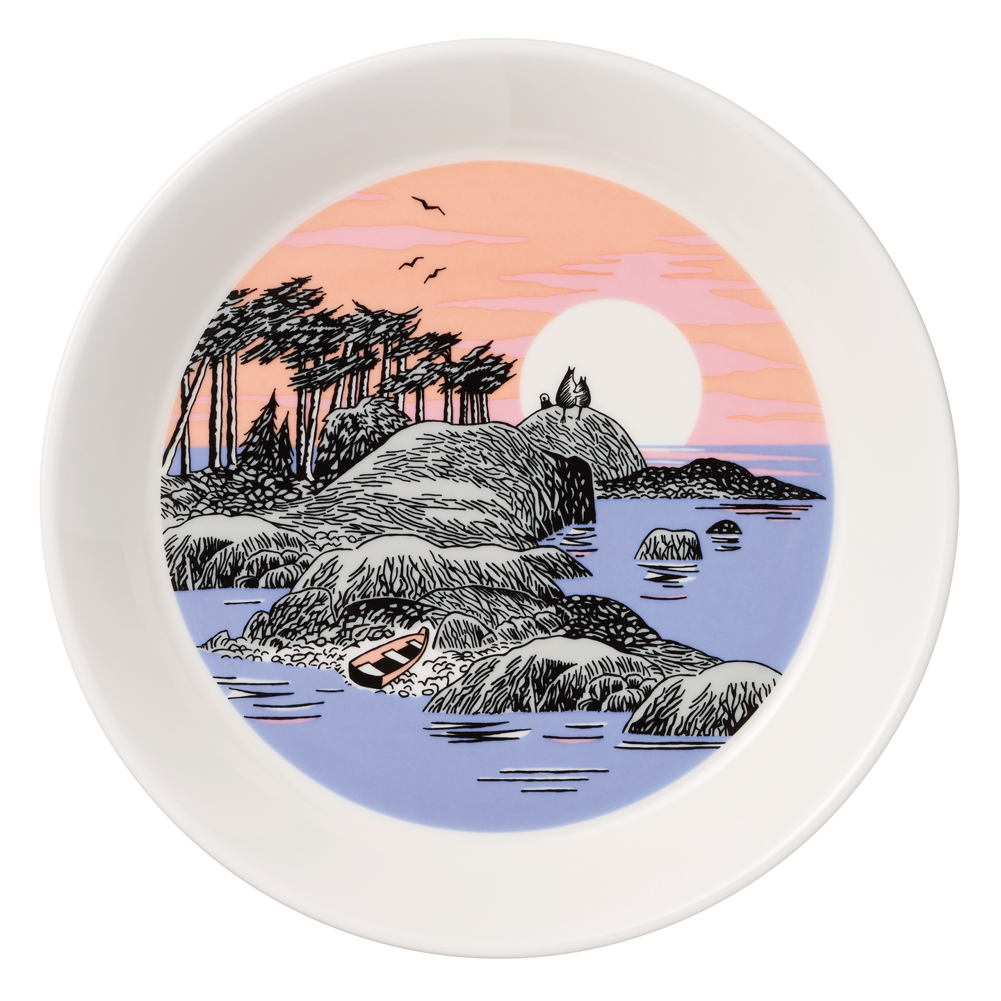 Arabia Muumi lautassetti 19 cm Lumilyhty & Muumi