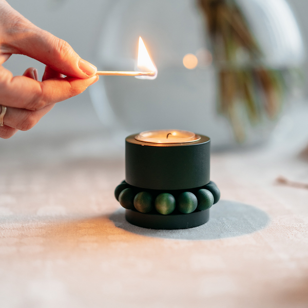 Aarikka Prinsessa kynttilänjalka vihreä