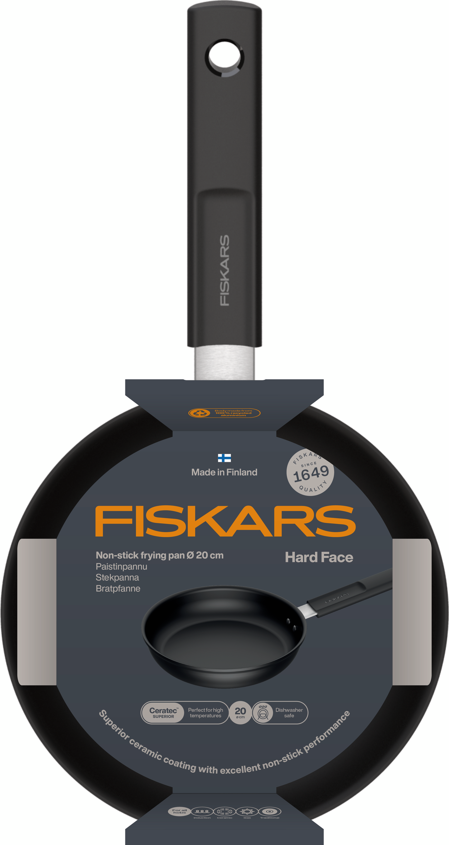 Fiskars Hard Face paistinpannu 20 cm