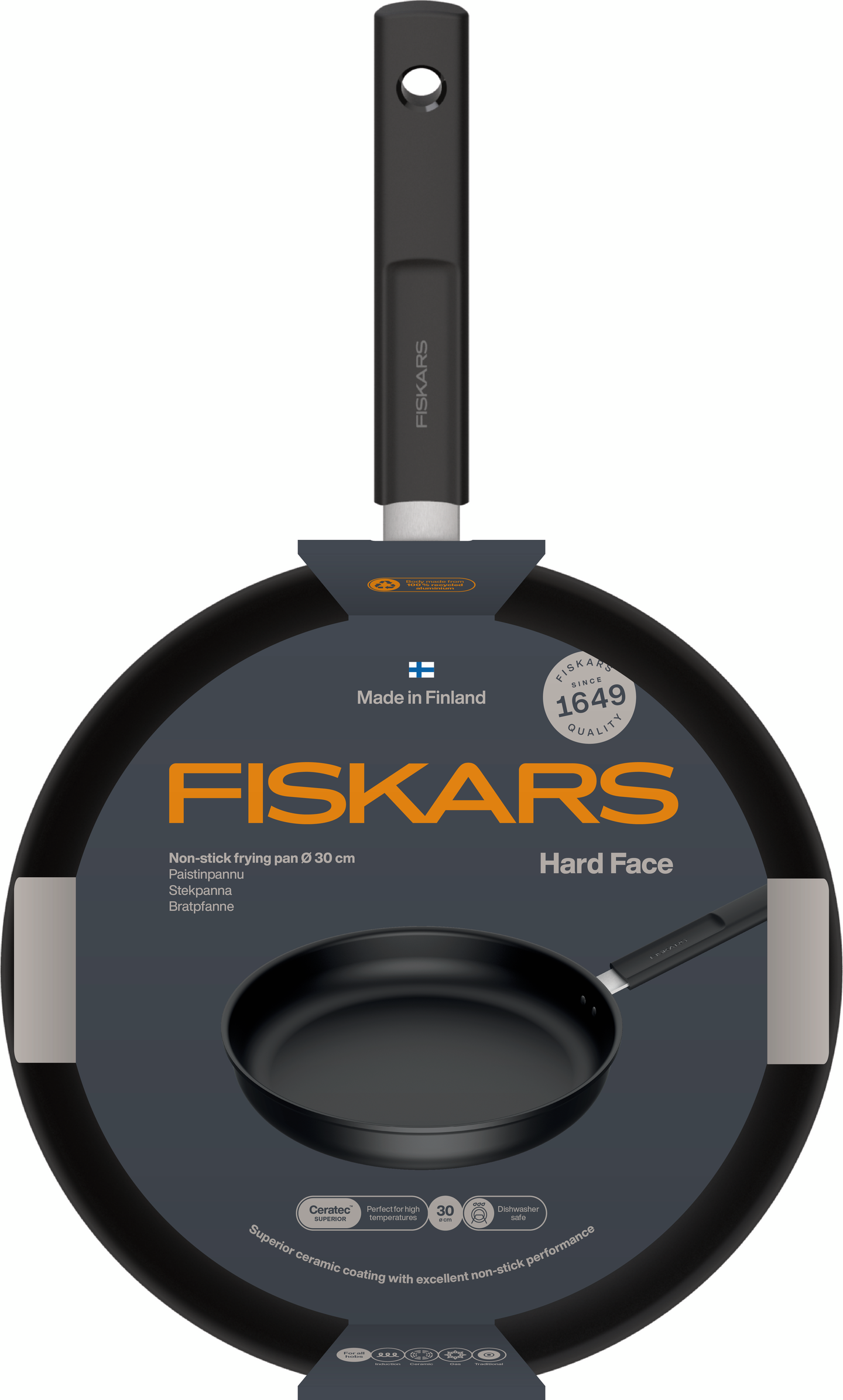 Fiskars Hard Face paistinpannu 30 cm