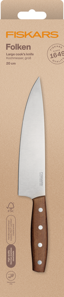 Fiskars Folken iso kokinveitsi 20cm FSC