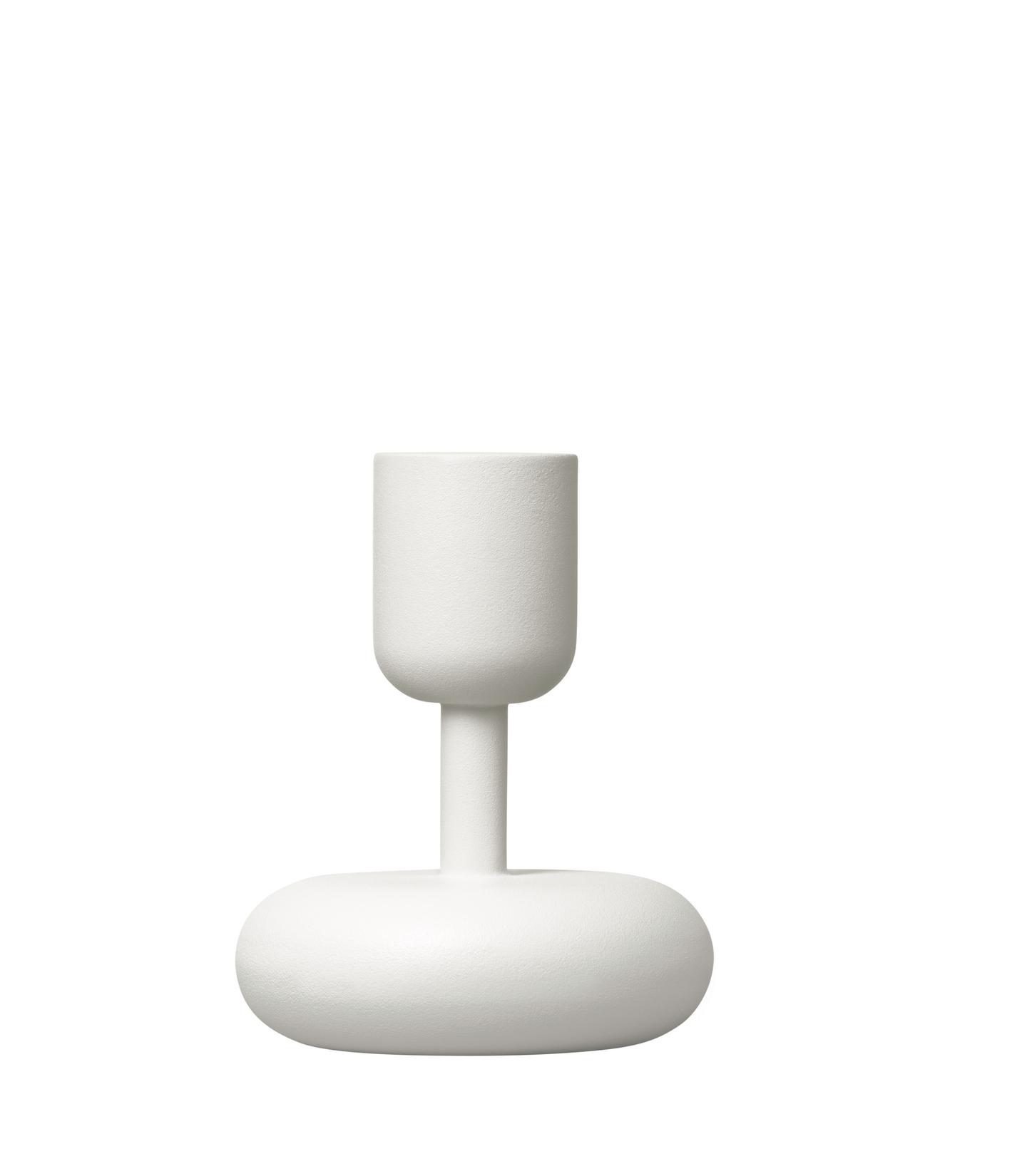 Iittala Nappula kynttilänjalka 107+183 mm 2-pack valkoinen