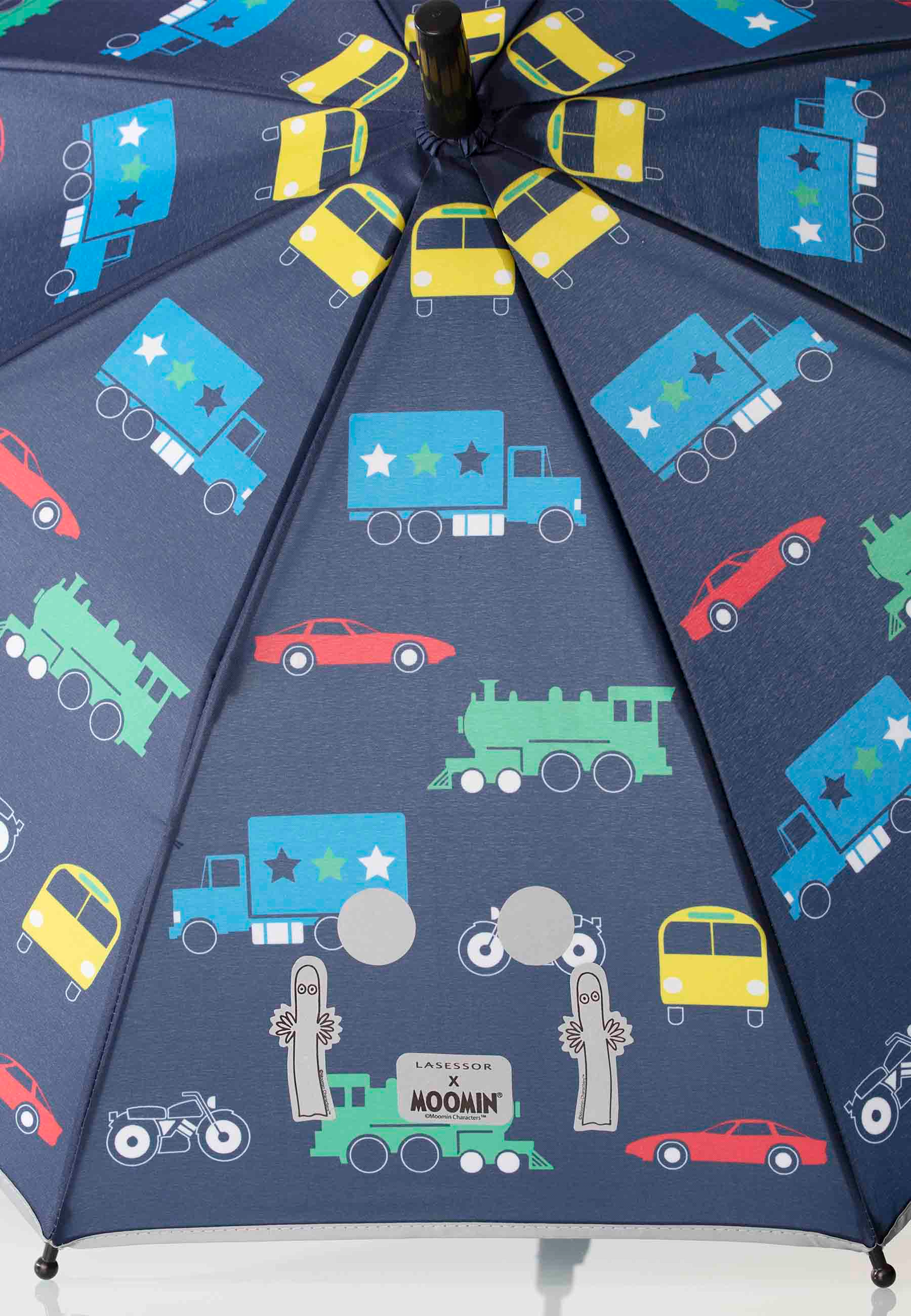 Lasessor X Moomin heijastava tekstiilitarrasetti Hattivatit  ja muita hahmoja