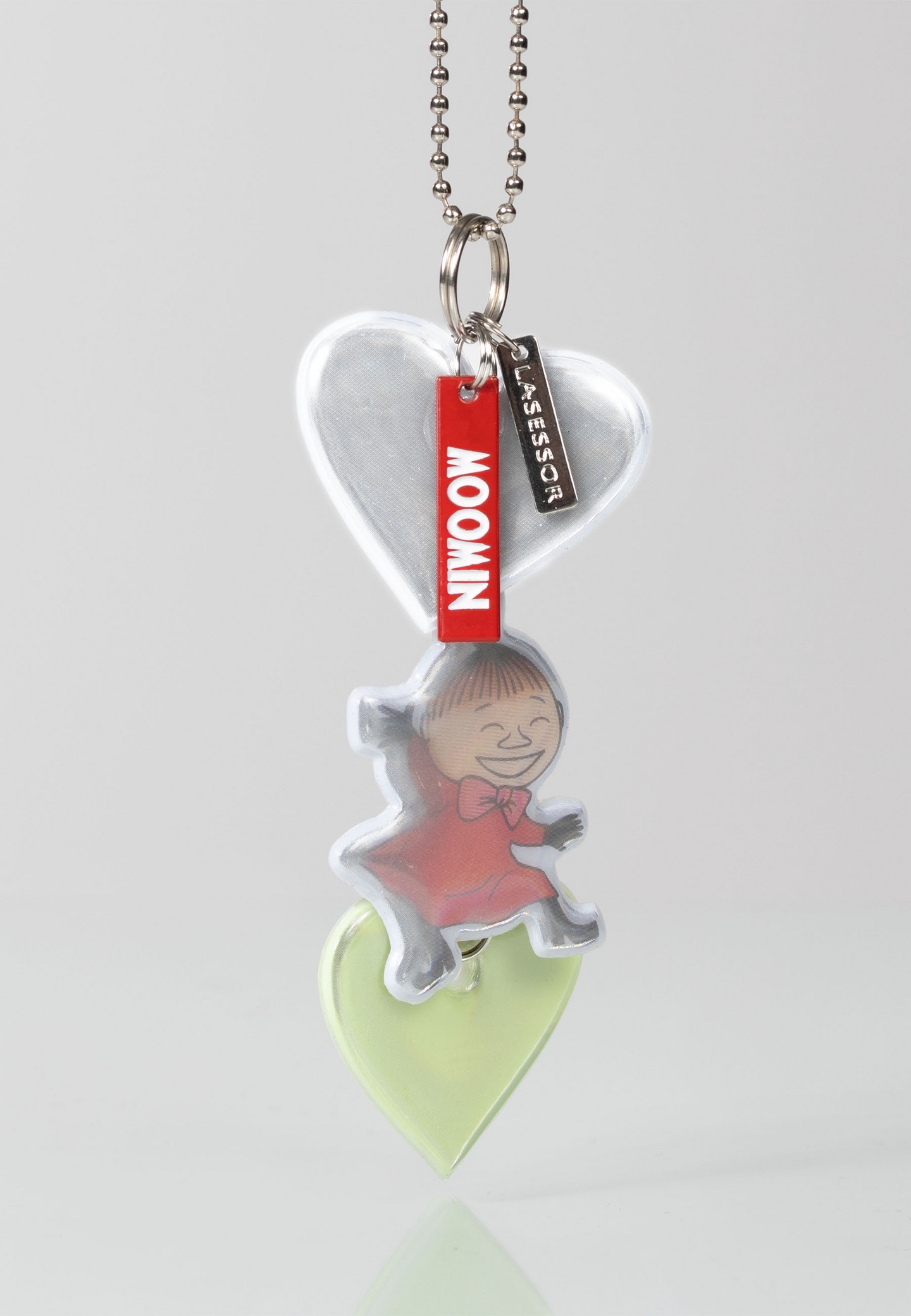 Lasessor X Moomin Design koruheijastin Pikku Myy ja 2 sydäntä