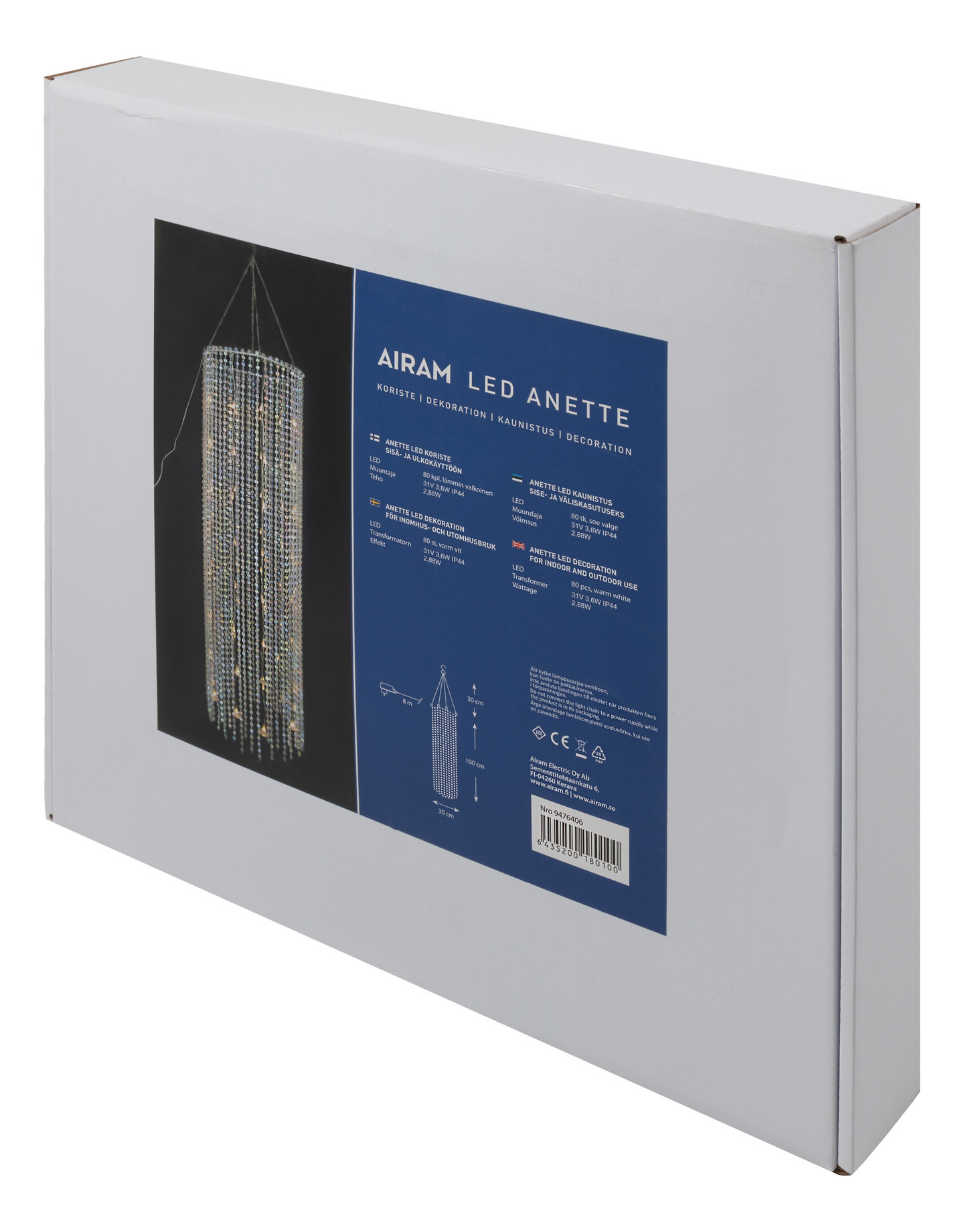 Airam Anette led-kruunukehikko 1m