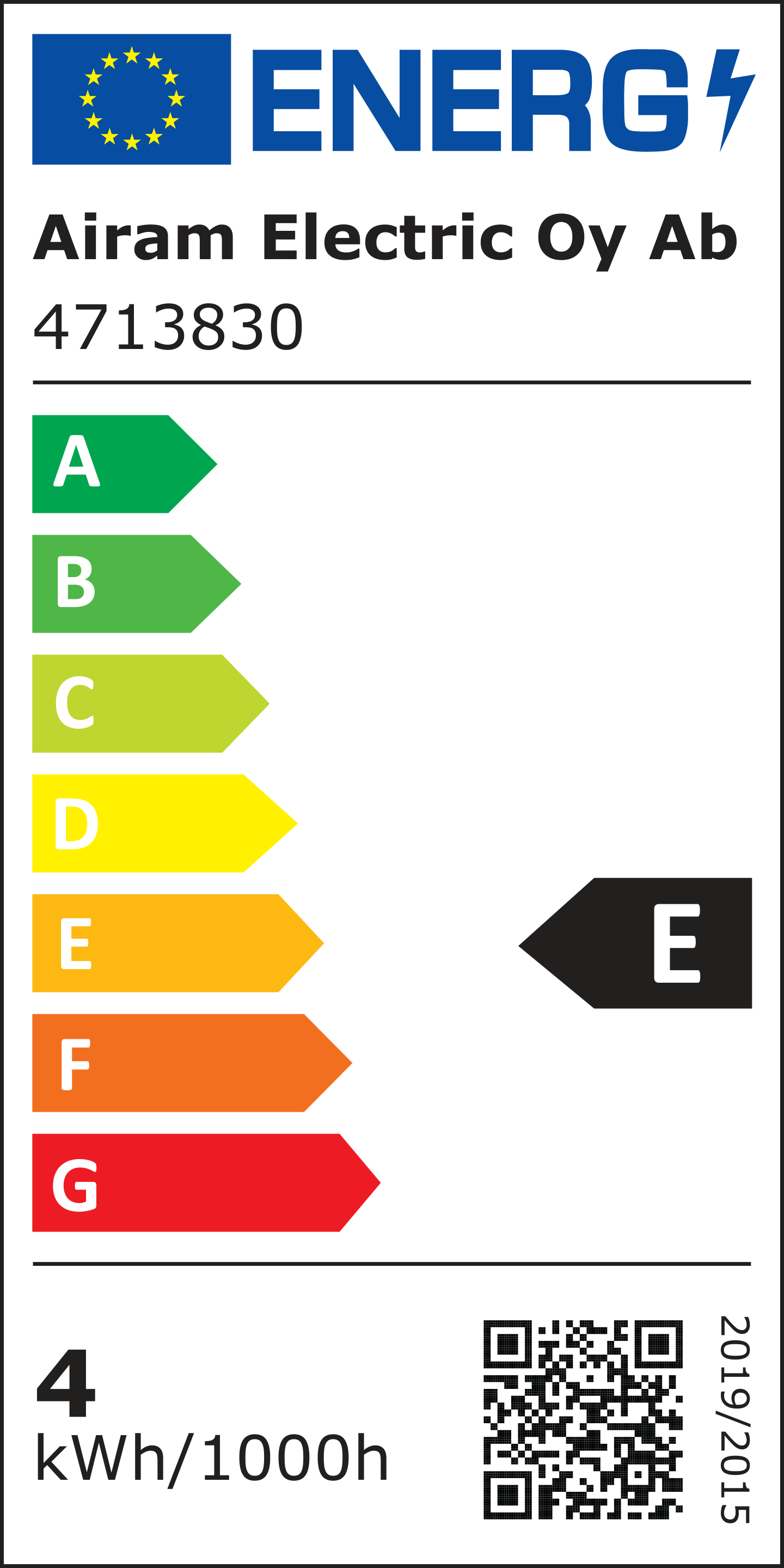 Airam LED kynttilä E14 470lm him. 4000K