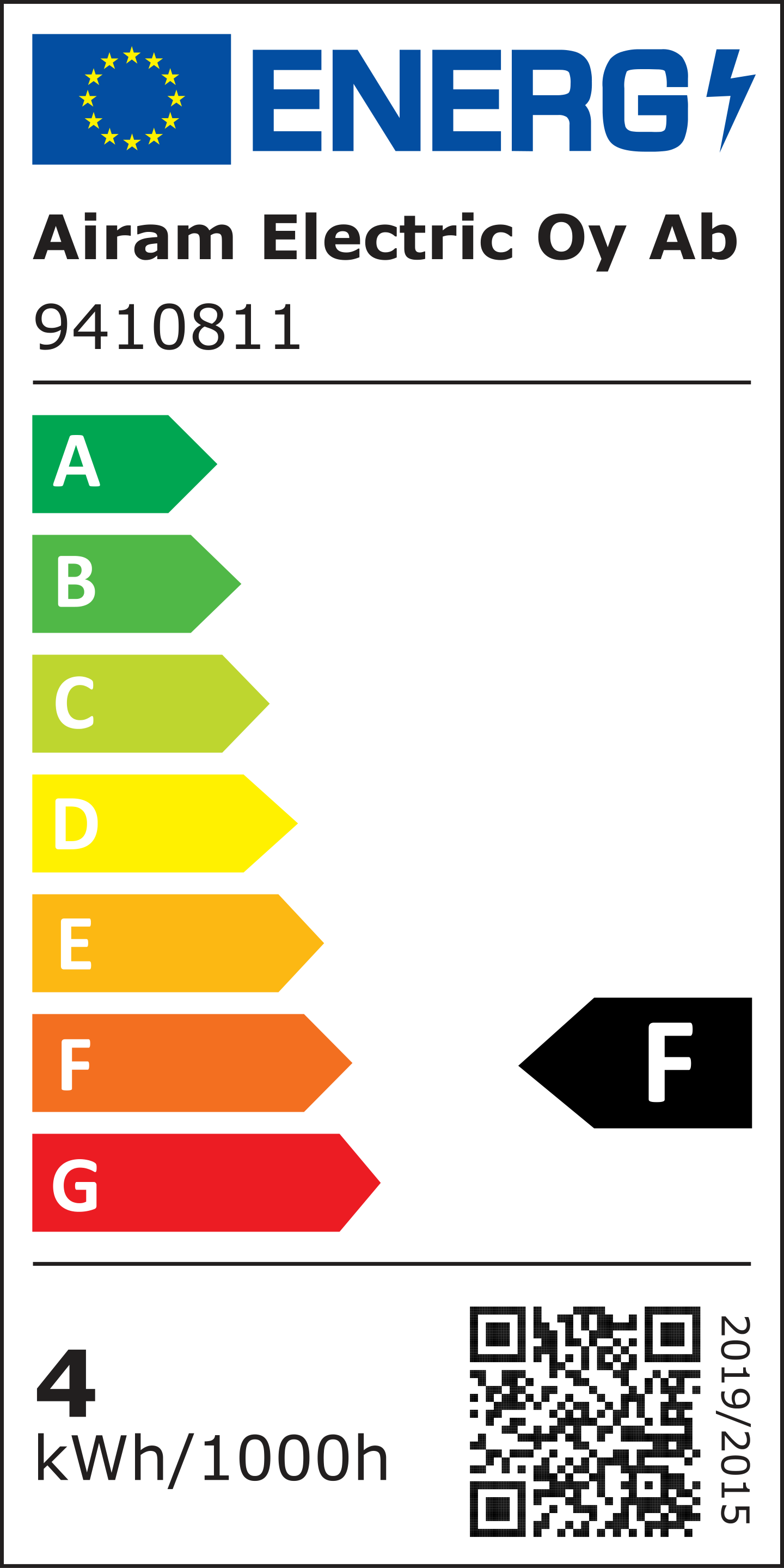 Airam kirkas led-lamppu liesituuletin E14 3000K 320lm
