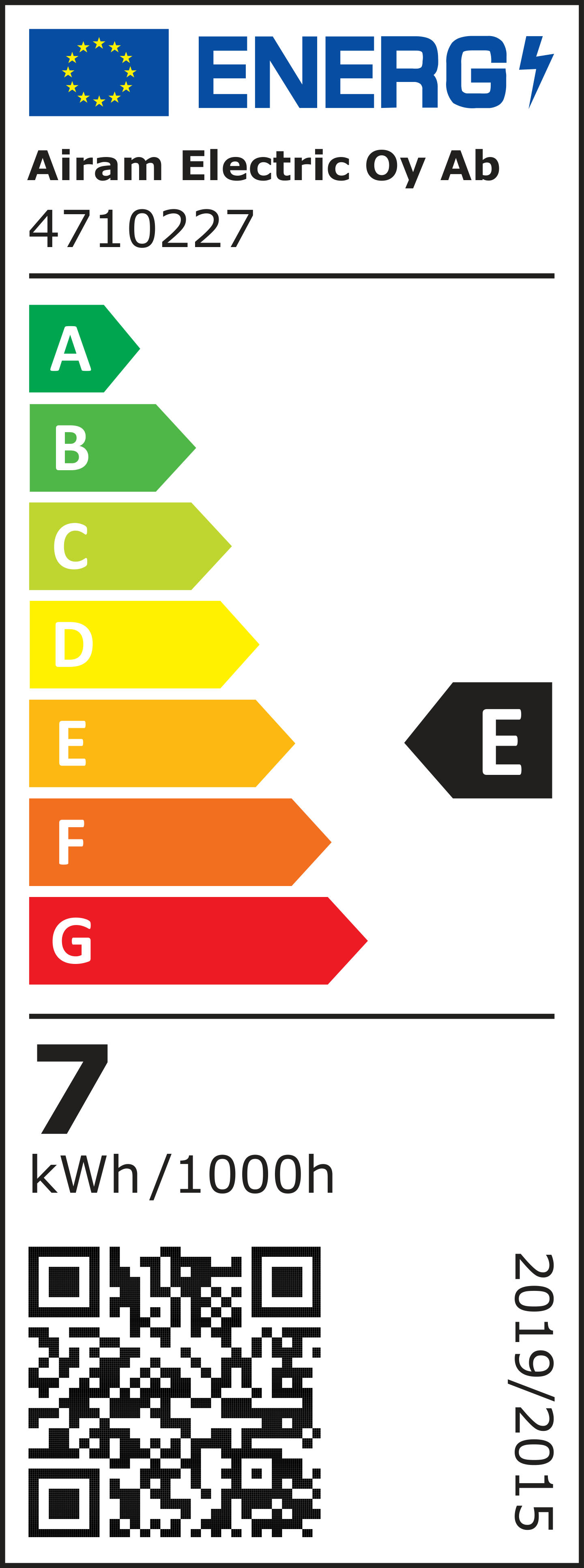 Airam Onni LED vakio E27 2700K 806lm