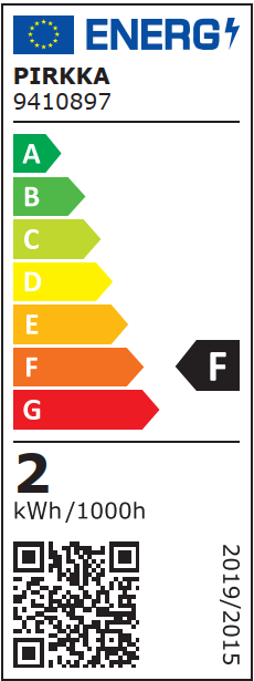 Pirkka LED minilamppu E14 120lm kirkas 2200K 2kpl