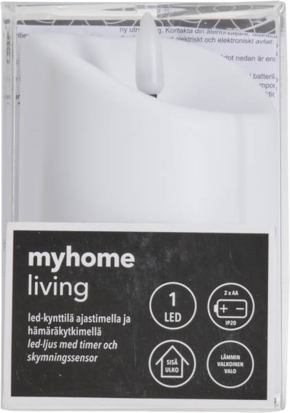 myhome LED-kynttilä hämäräkytkimellä ja ajastimella