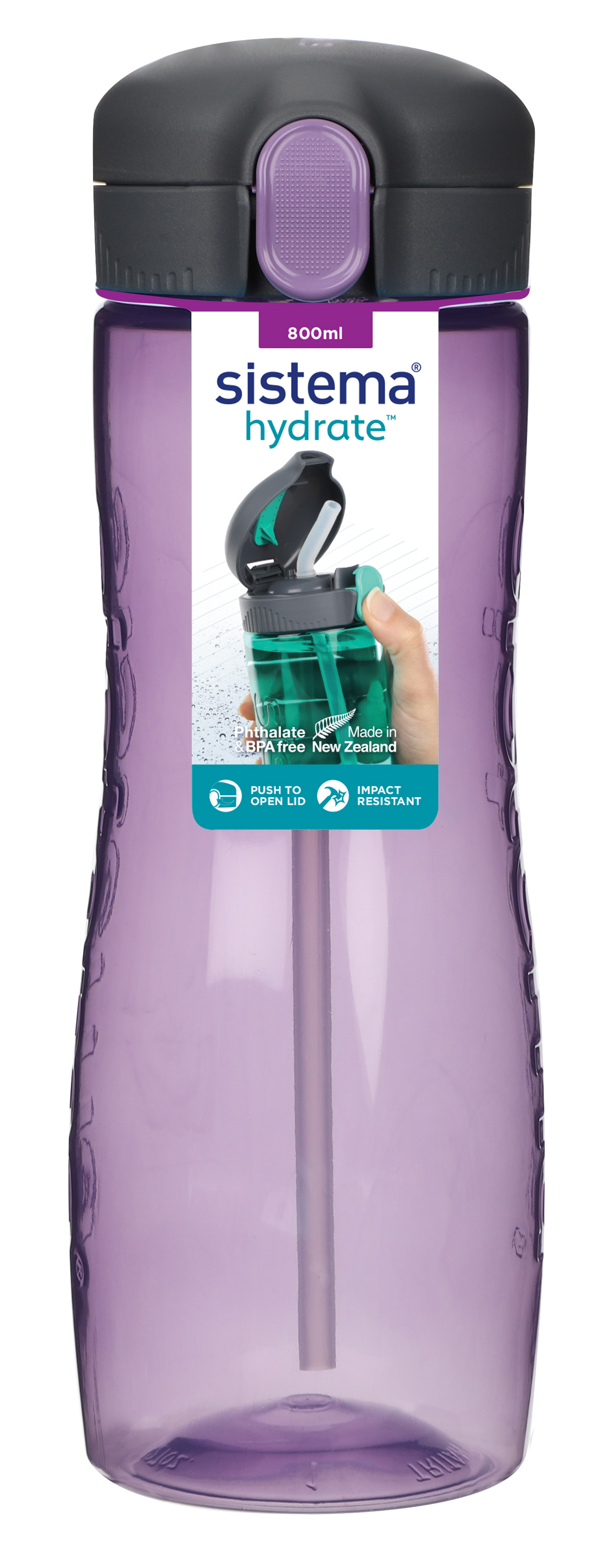 Sistema juomapullo Tritan Quick Flip 800 ml