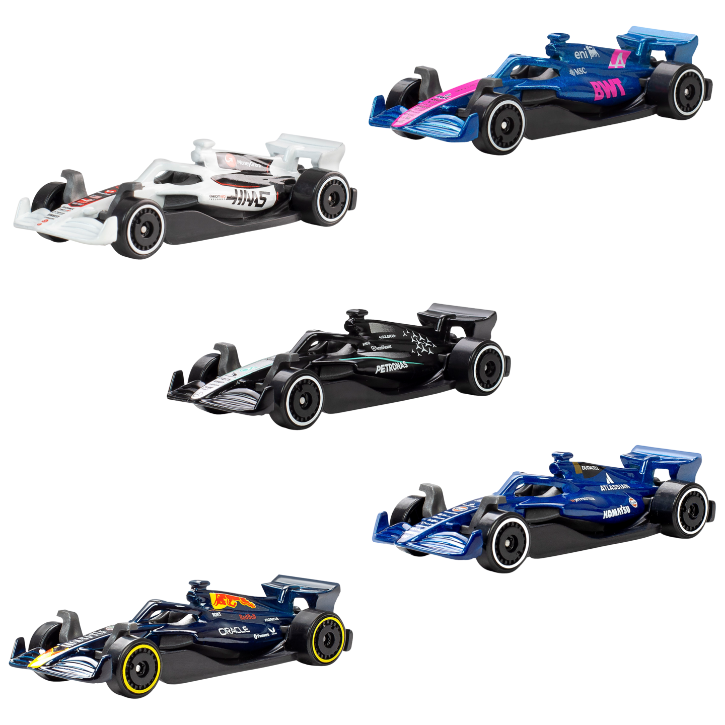 Hot Wheels F1 Race 5kpl pikkuautosetti