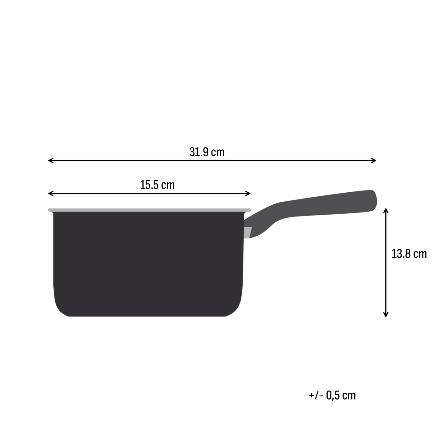 Tefal Emotion Plus teräskeittokasari ilman kantta 14 cm/1,3 l