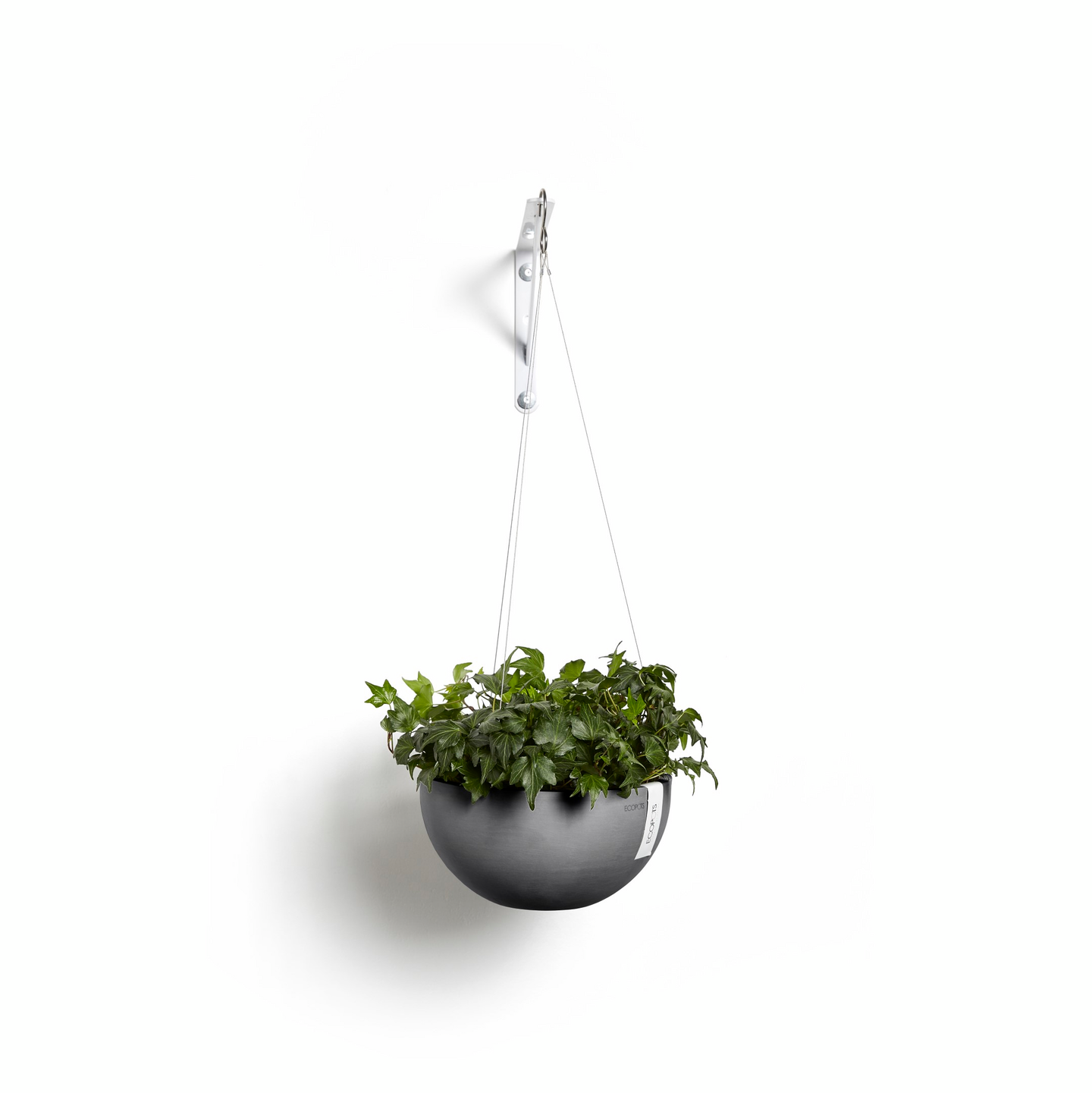 Ecopots Brysseli amppeli 27 cm harmaa