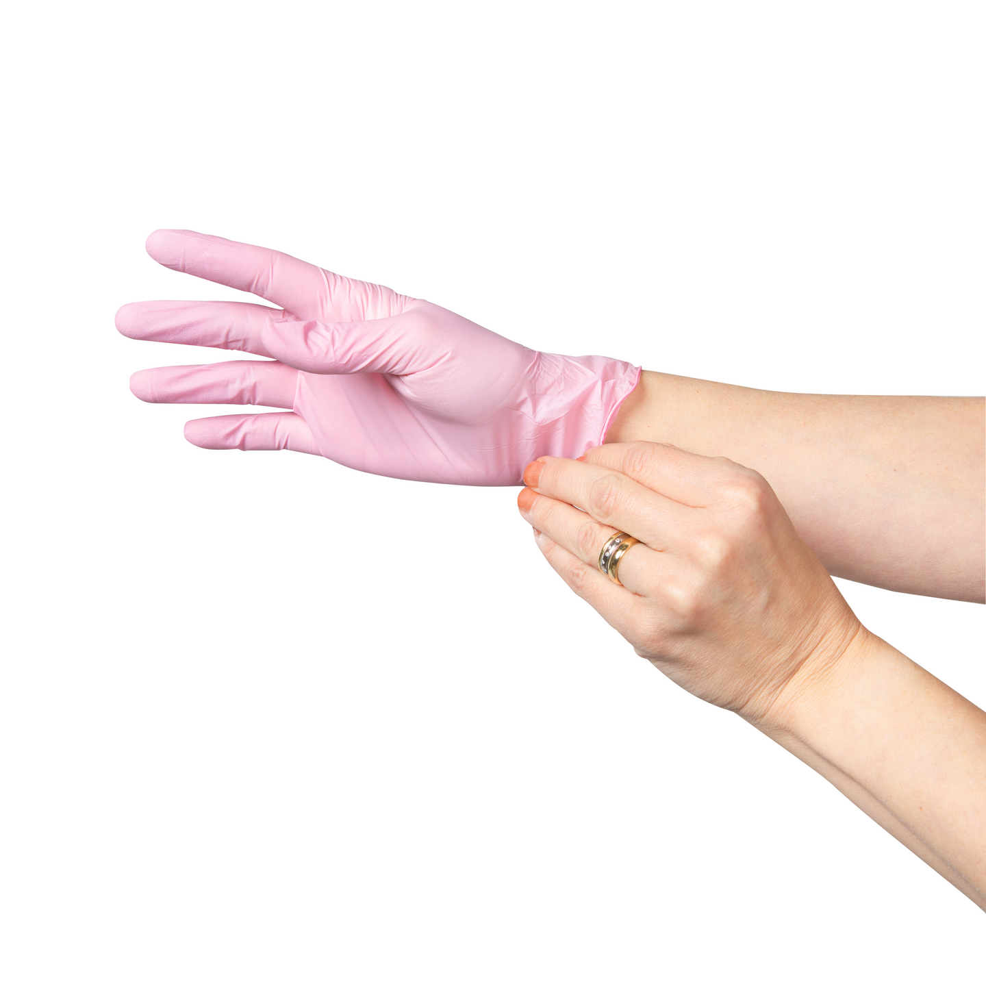 Sini Roosa nauha nitriilikäsine L 100kpl