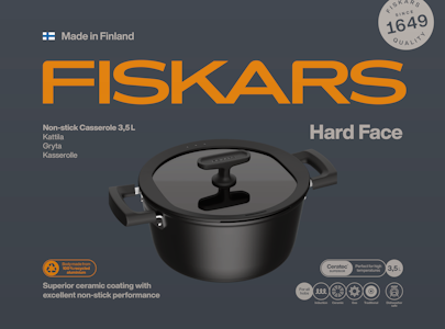 Fiskars Hard Face kattila 3,5 L kannella