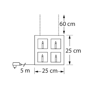 Airam LED Ikkuna 25x25cm IP20