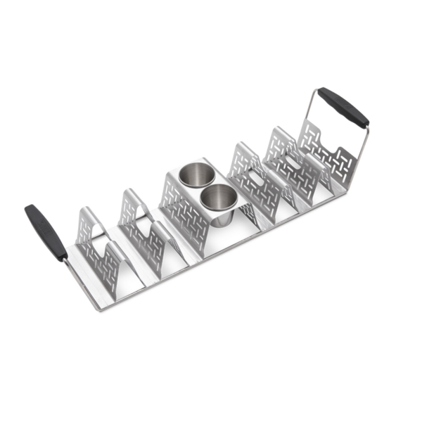 Weber taco-teline kuudelle tacolle ja kahdelle kastikkeelle