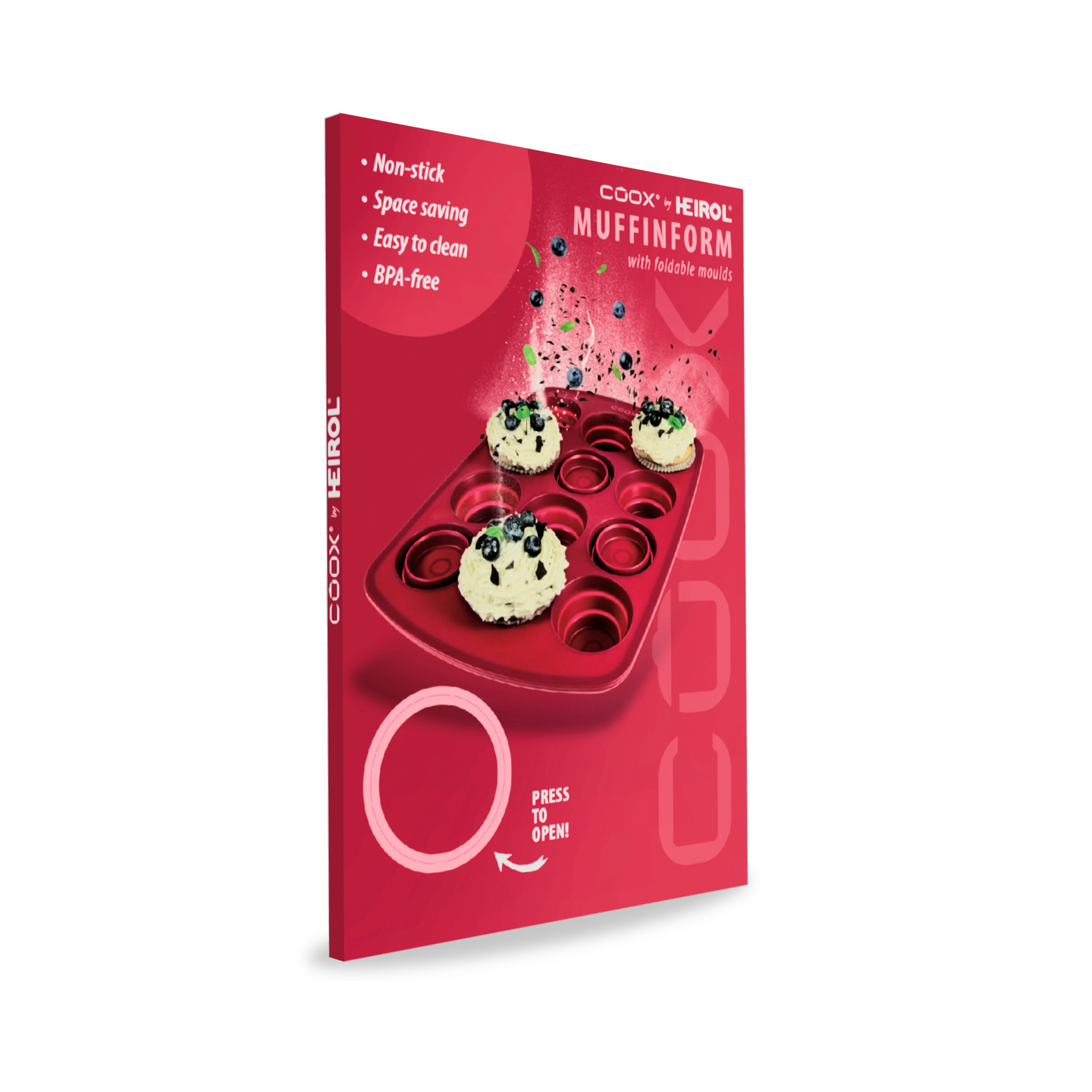 Heirol muffinssivuoka 12 kuppia silikoni