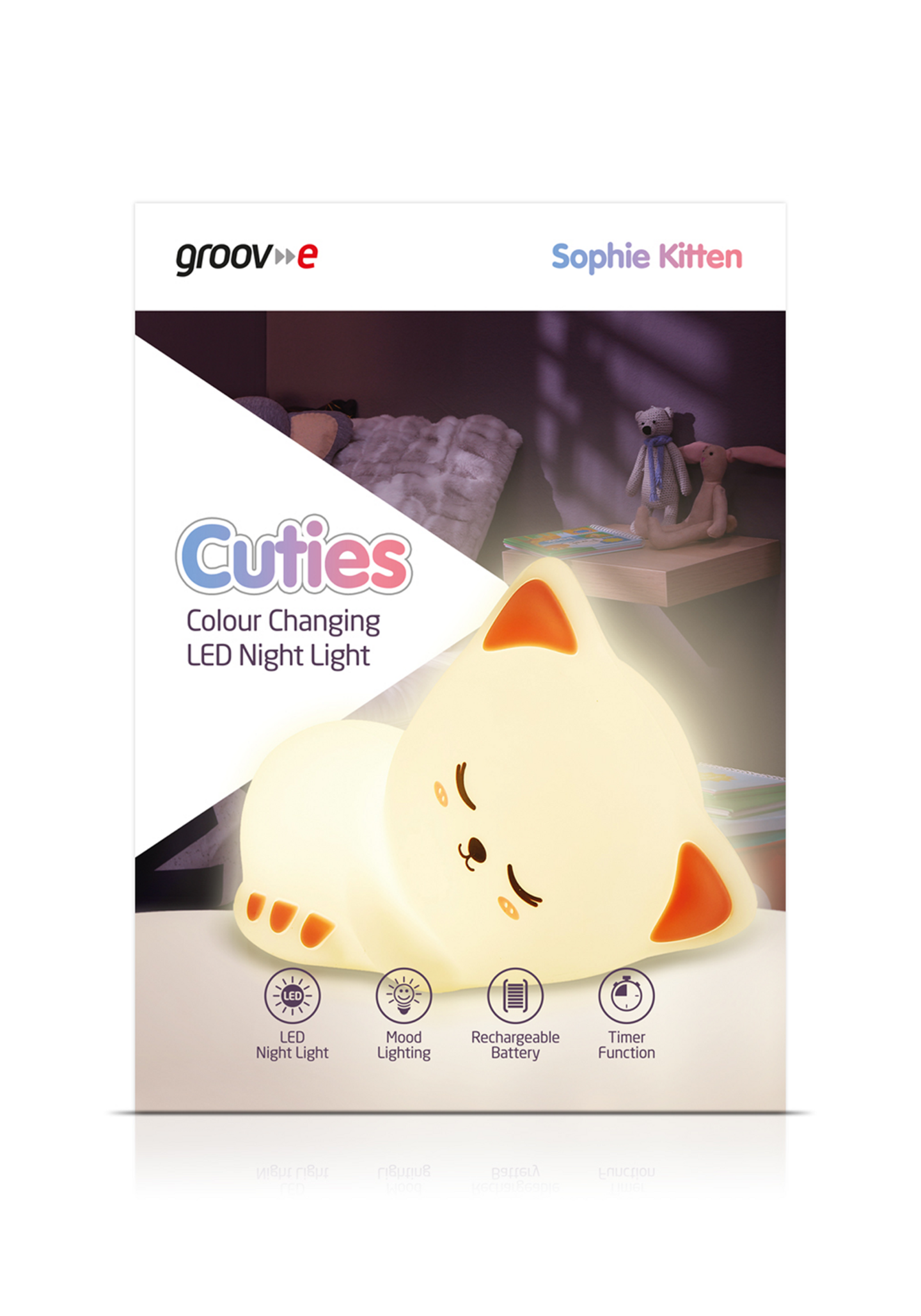 Groov-E Sophie Kitten lasten yövalo