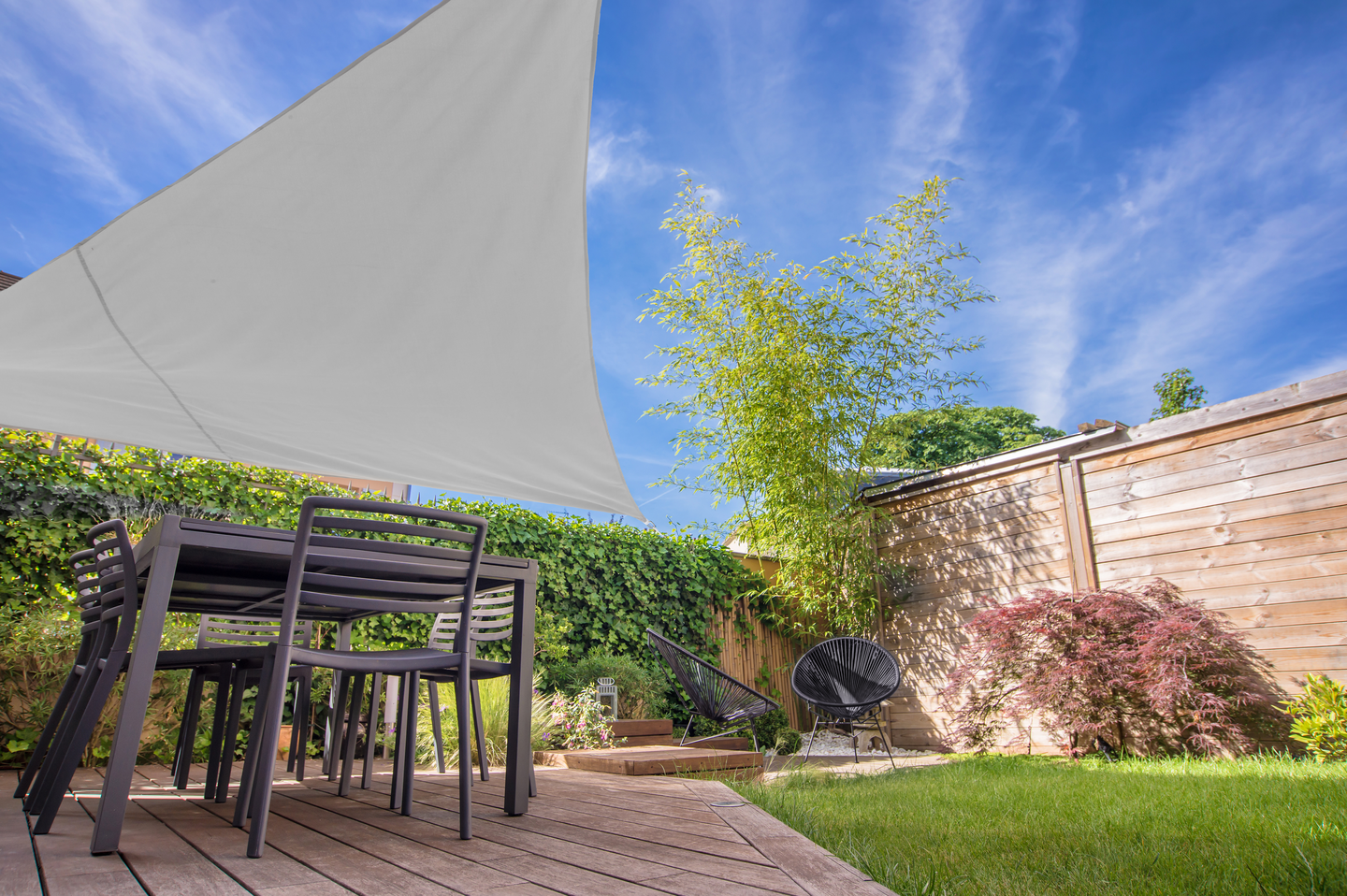 4Living aurinkopurje kolmio 3,5 x 3,5 x 3,5 m