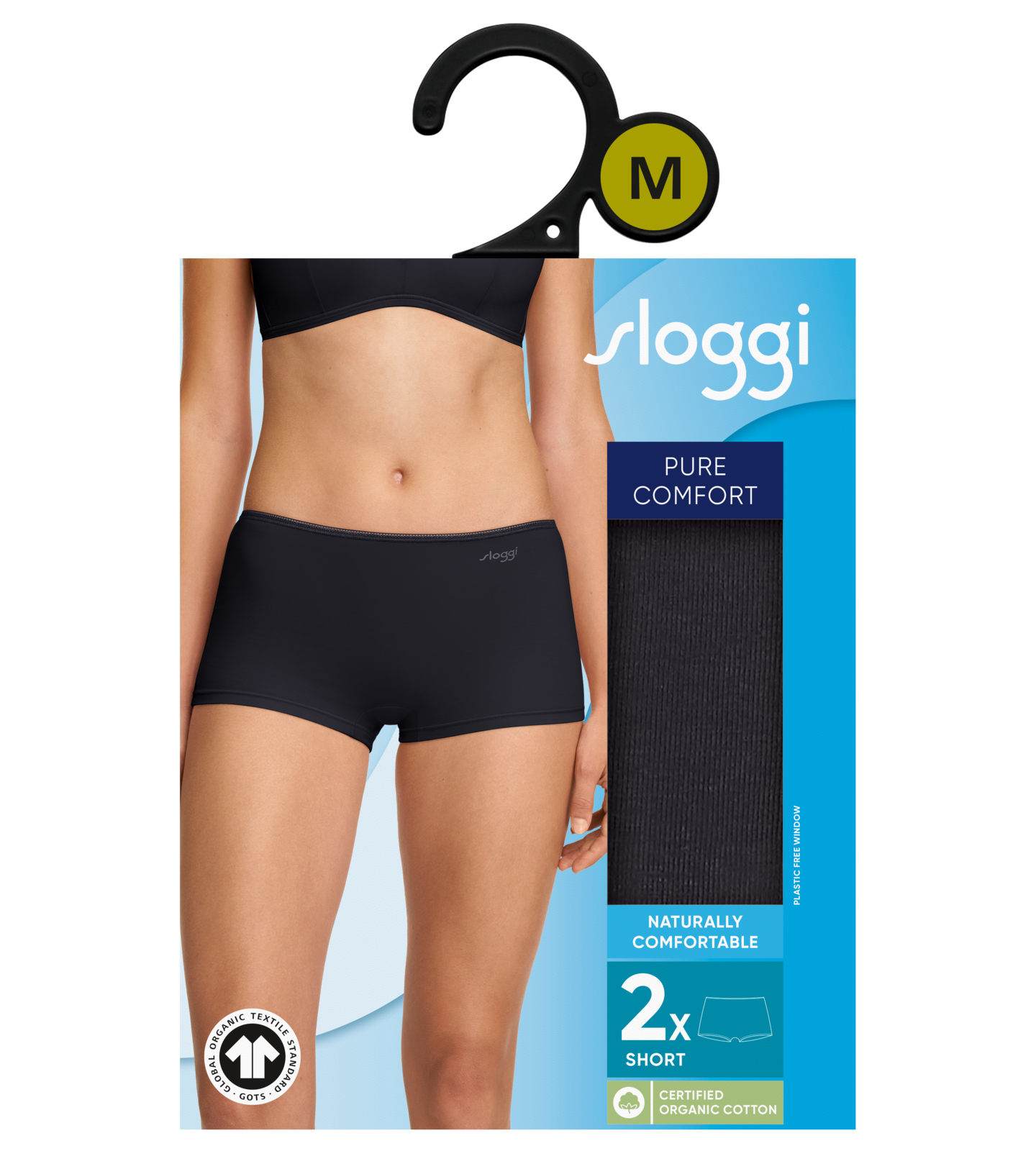 sloggi Pure Comfort H Short alushousut 2kpl/pkt