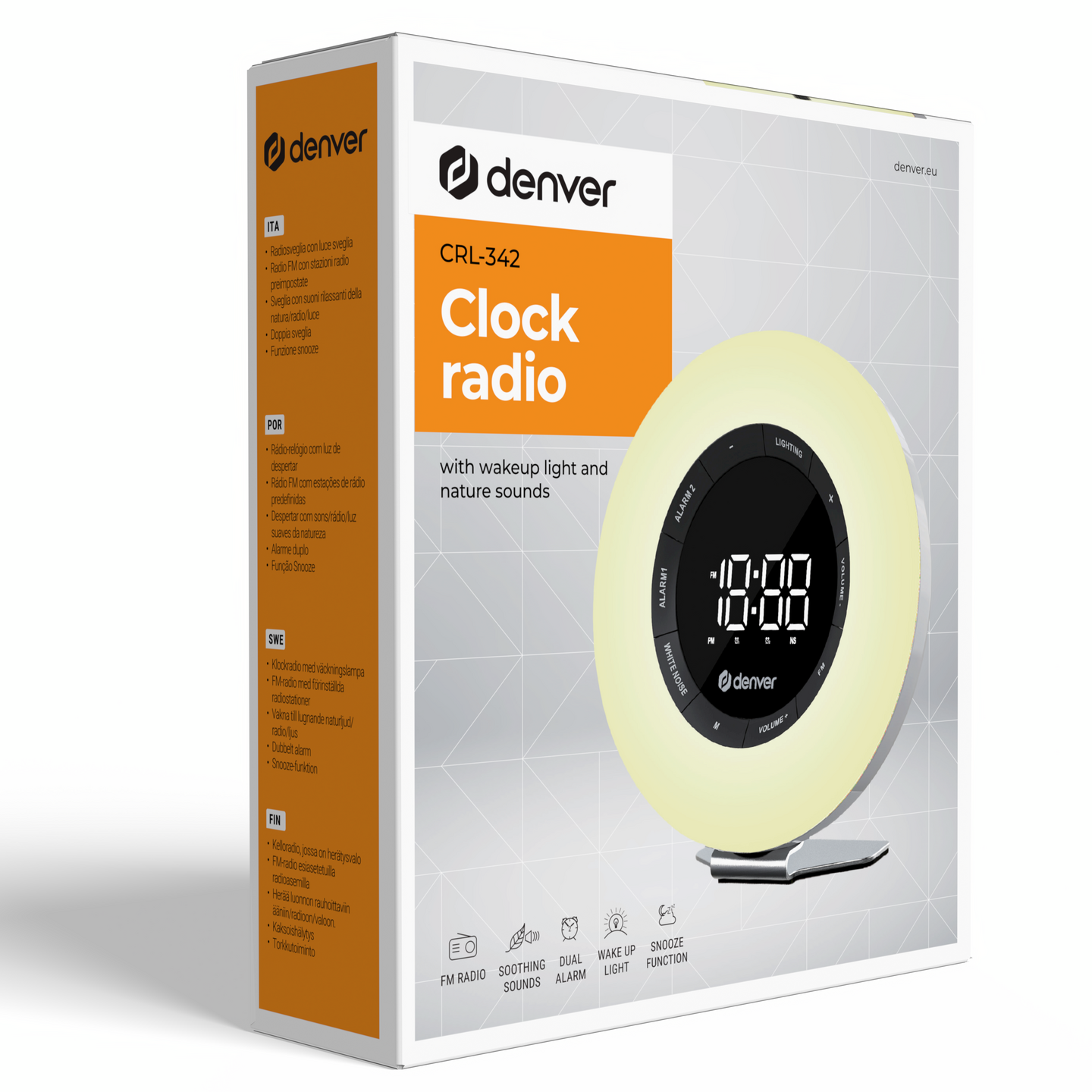 Denver CRL-342 -FM-kelloradio herätysvalolla