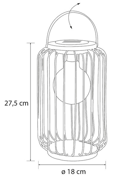Airam Don Solarlyhty 30cm