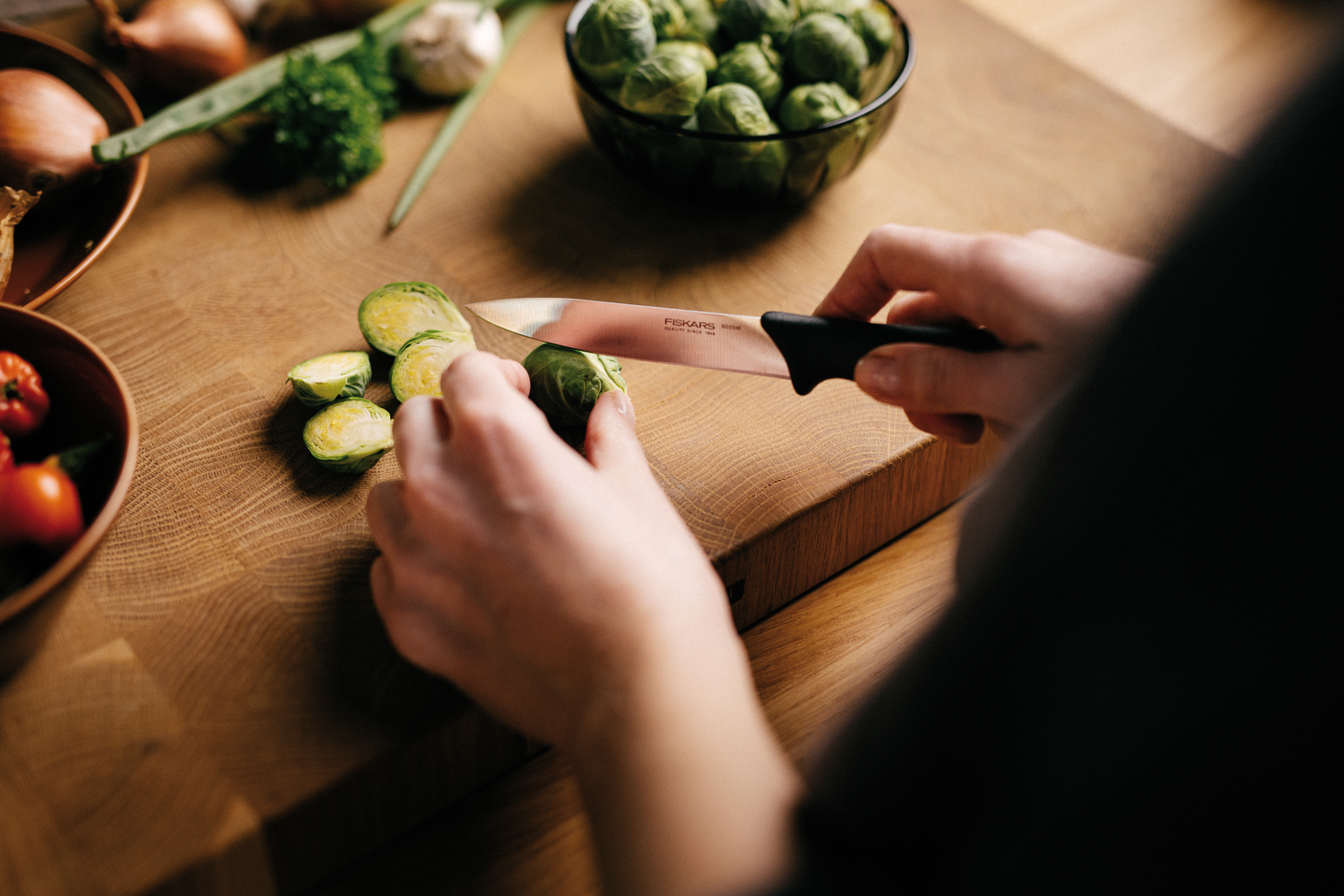 Fiskars Essential kotikokin veitsisetti