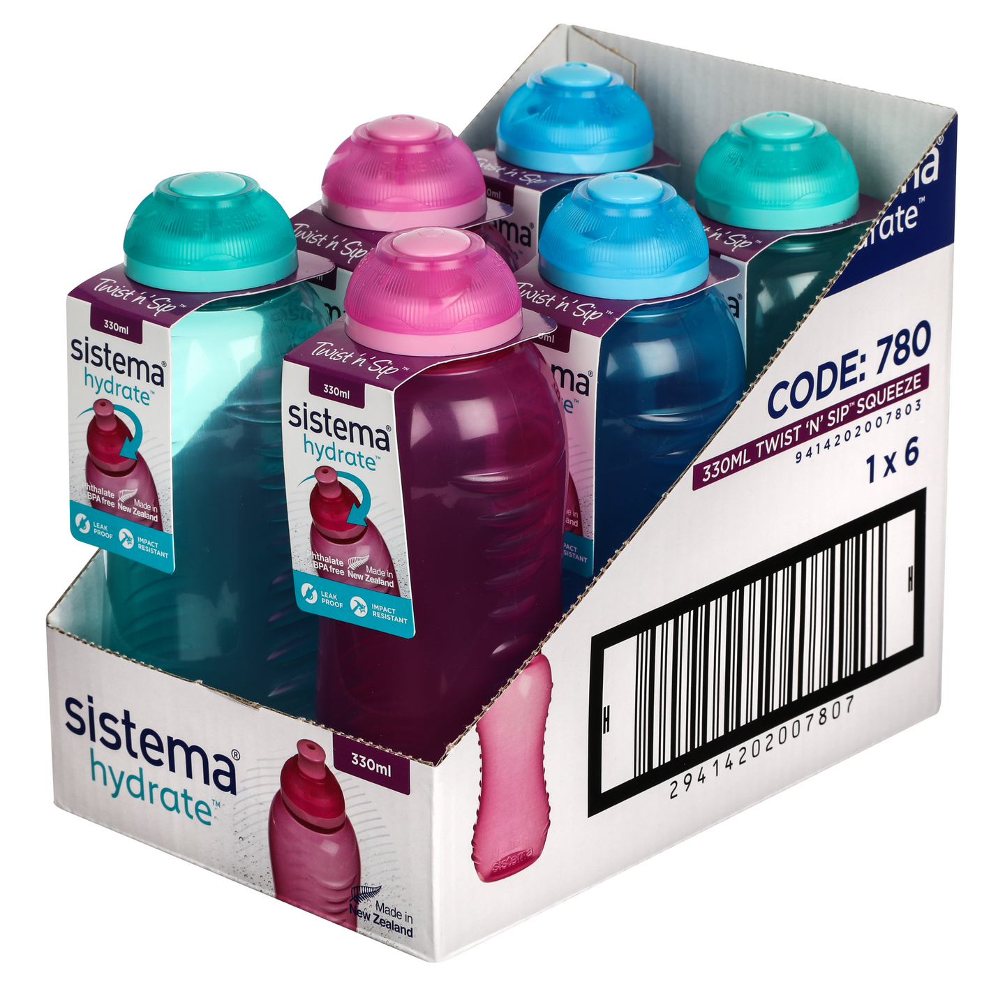 Sistema juomapullo Twist N Sip 330 ml