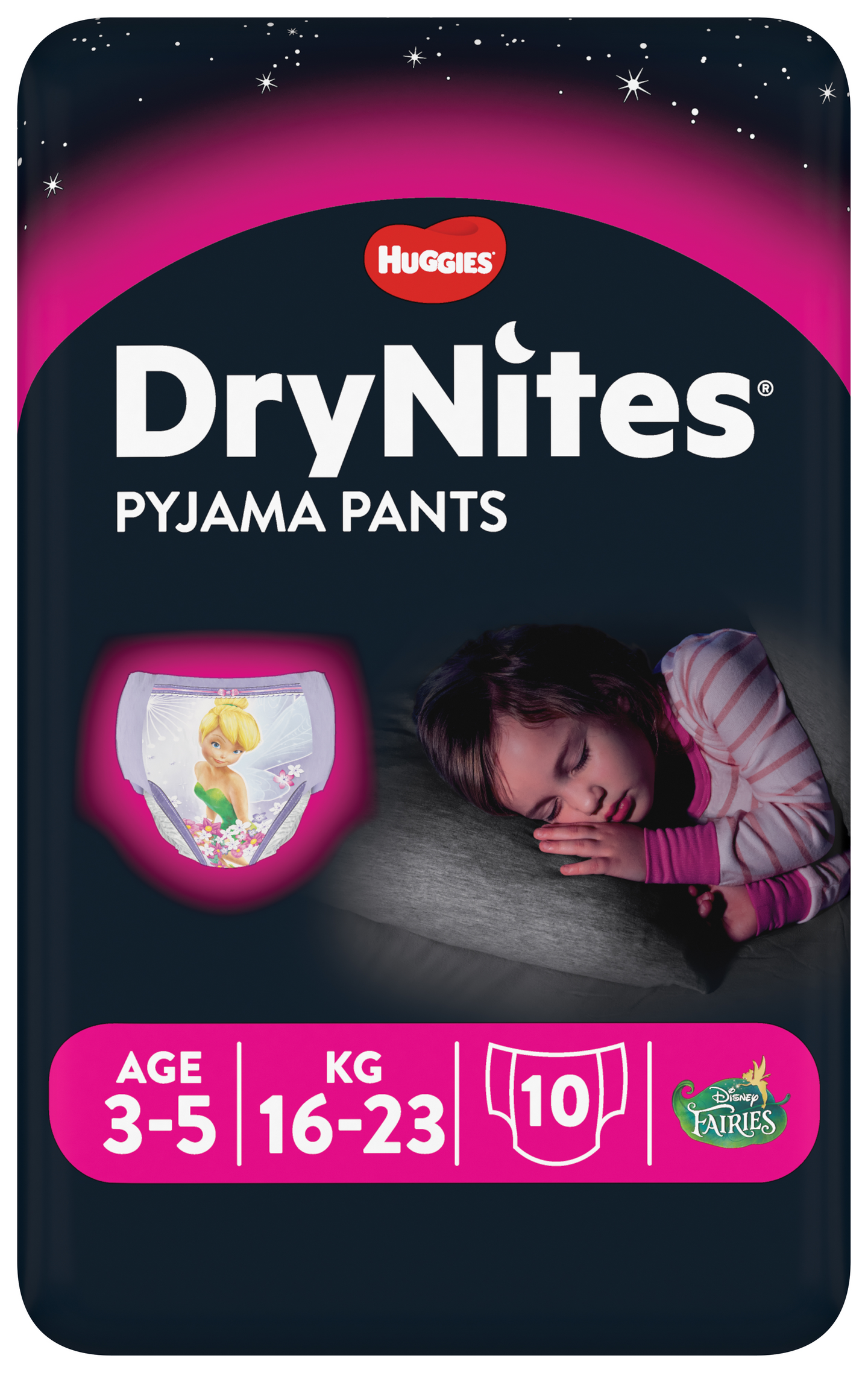 DryNites yövaippa tyttö 3-5v 10kpl