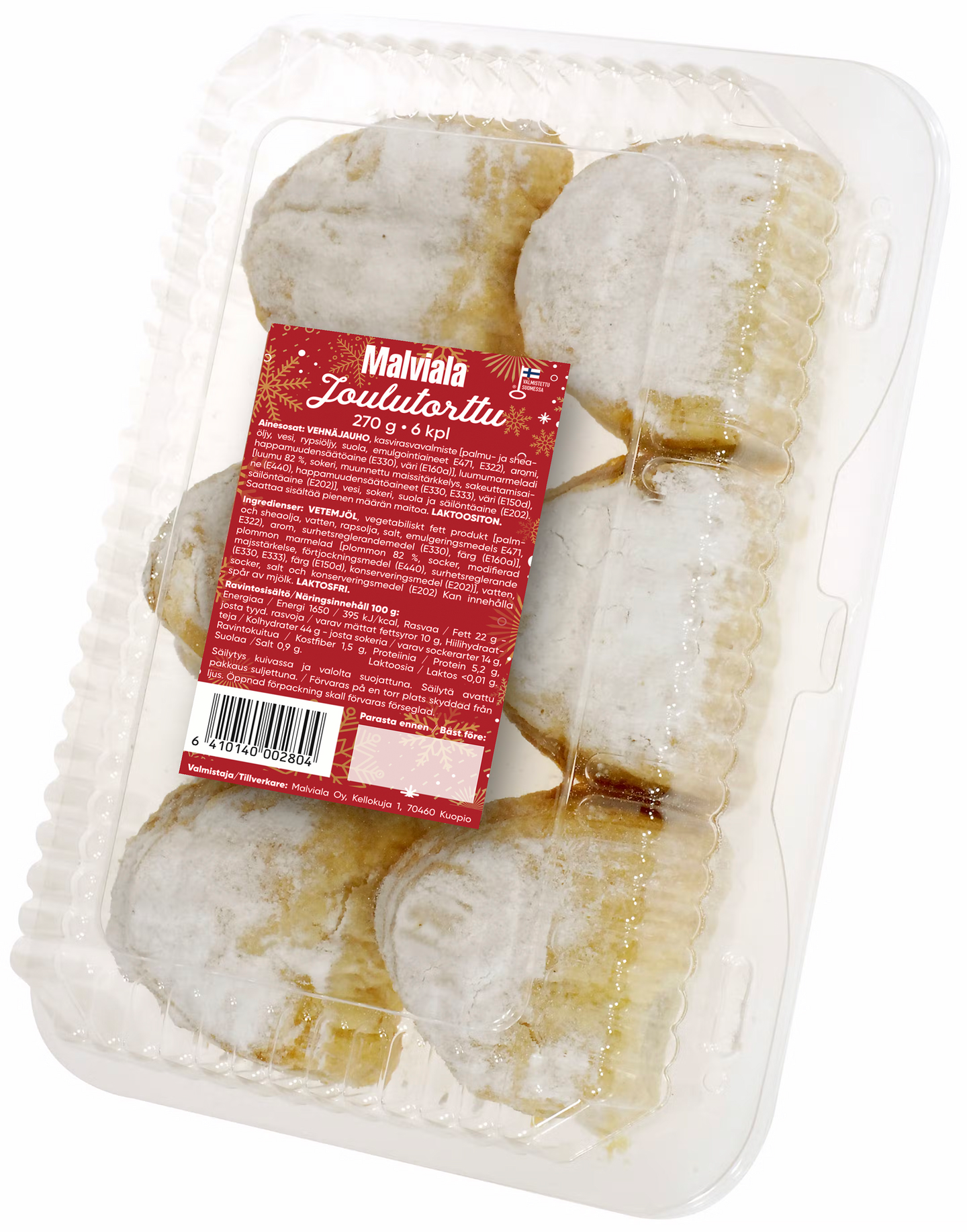 Malviala joulutorttu 6kpl 270g