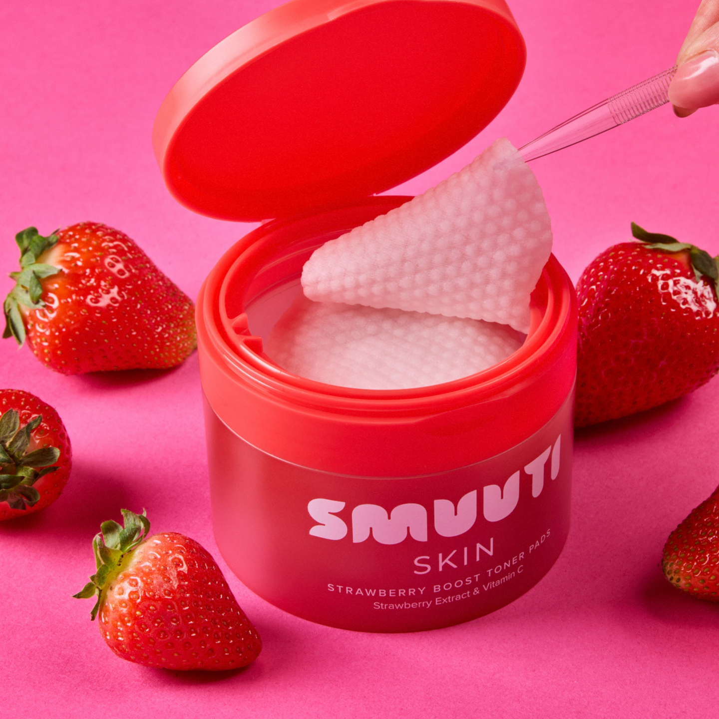 Smuuti Skin Strawberry Boost kasvovesilaput 60kpl