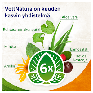 VoltNatura kasvipohjainen geeli rasittuneille lihaksille 50 ml