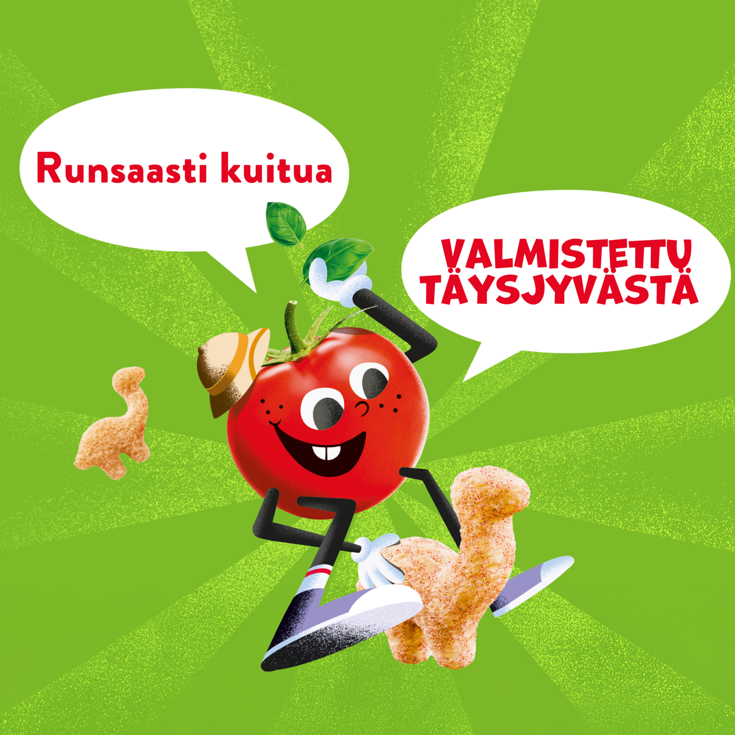 Goodies Llama Puffs täysjyvävehnä-maissinaksu 30g pizza