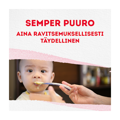 Semper hedelmäpuuro 480g 8kk päärynä banaani