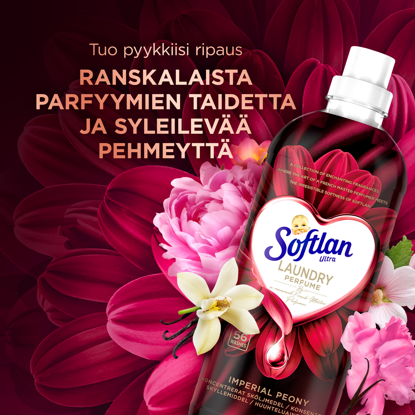 Softlan huuhteluaine 850ml Perfume Piony