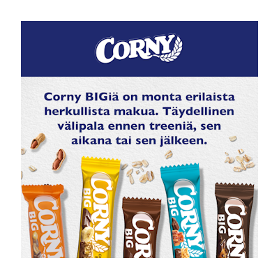 Corny BIG välipalapatukka 40g Salted Caramel