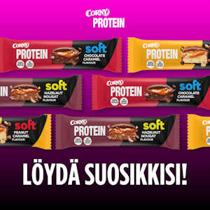 Corny Soft proteiinipatukka 45g hasselpähkinä-nougat