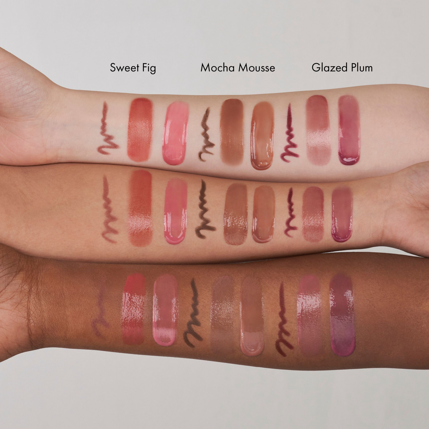 Rom&nd Volume Hack Trio Mocha Mousse huulimeikkisetti