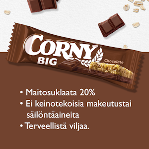 Corny välipalapatukka 6x25g suklaa