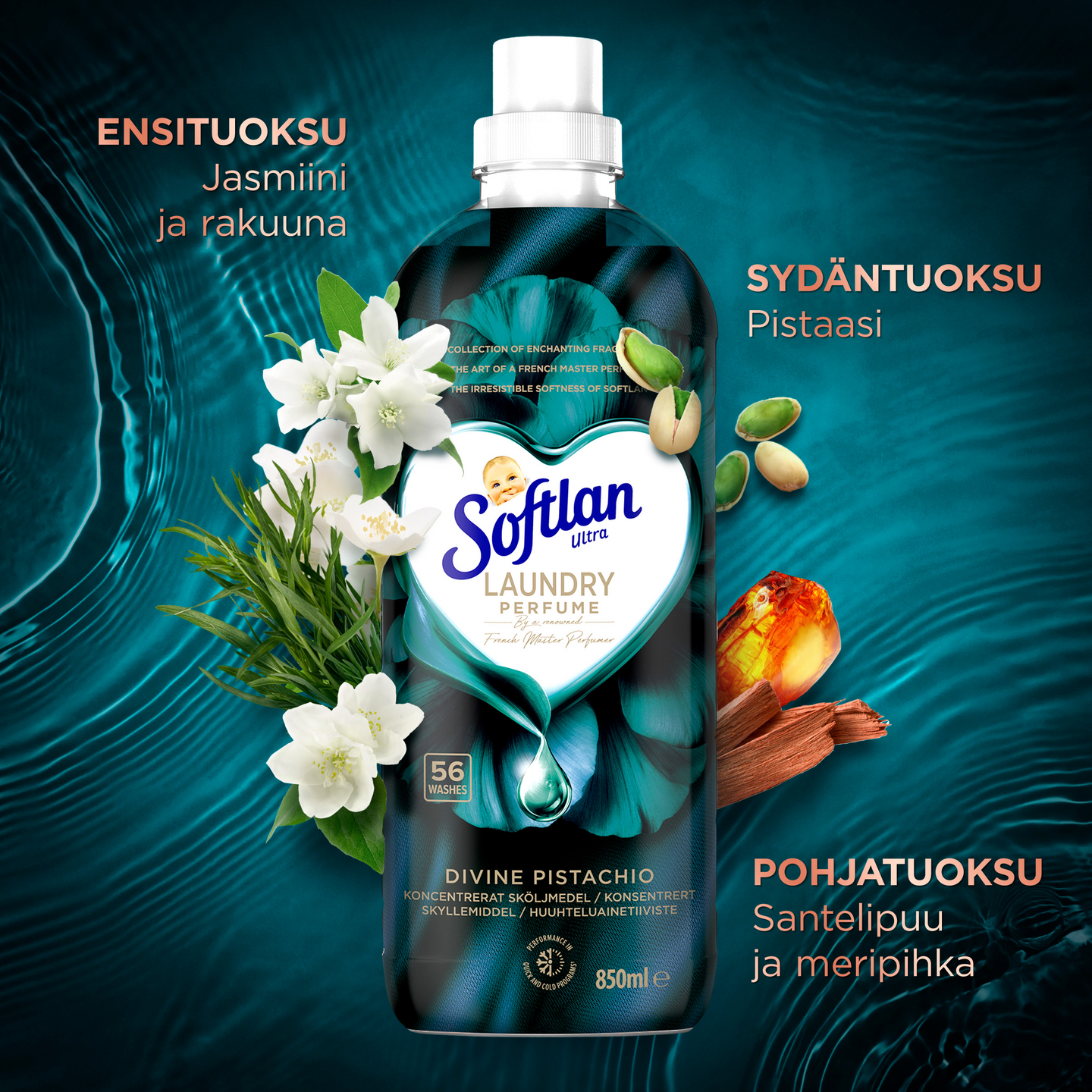 Softlan huuhteluaine 850ml Perfume Pista