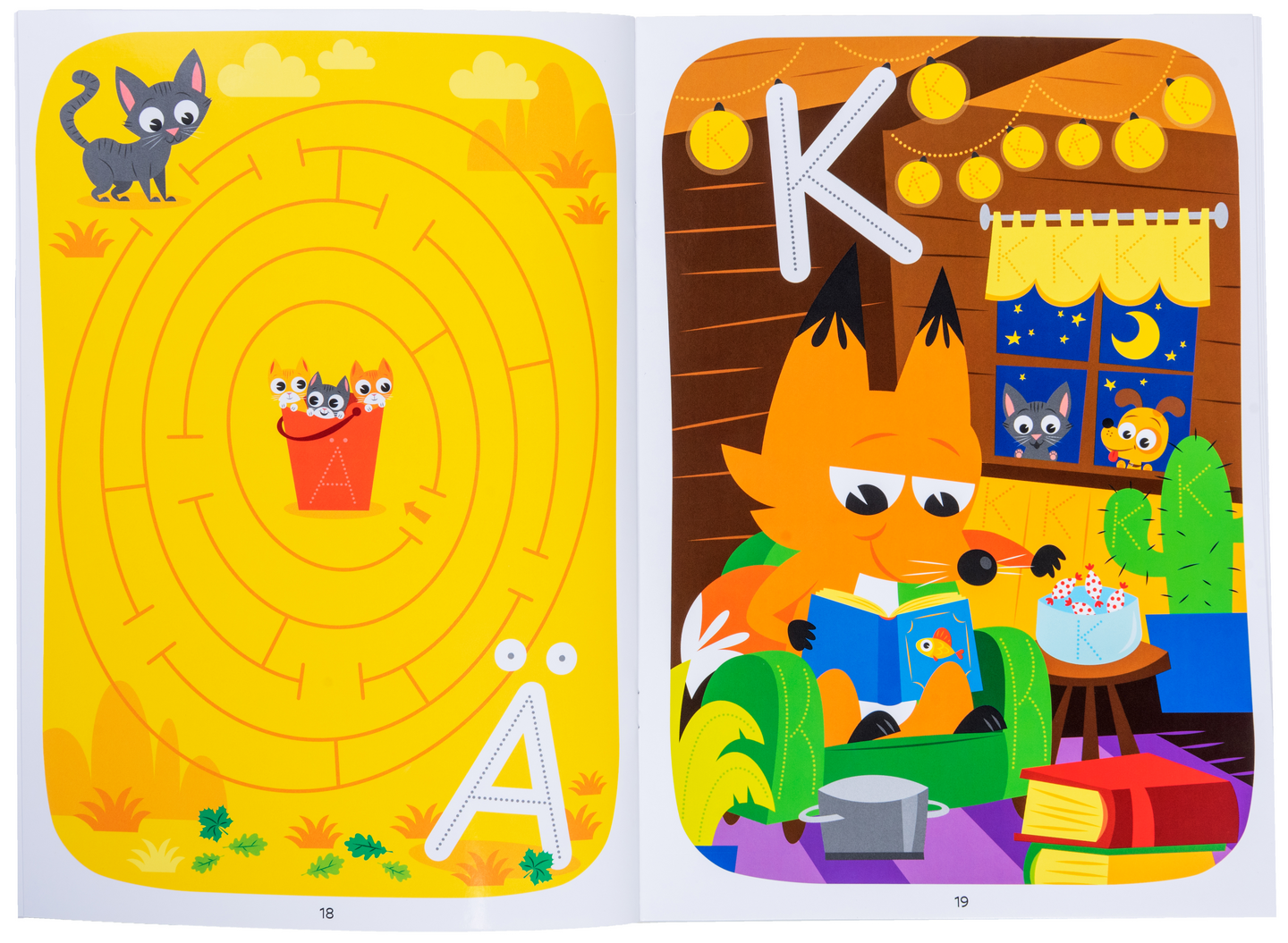 Oppi&ilo Oppi&ilo Pyyhittävä Ensimmäiset aakkoset -puuhakirja 4-6 v