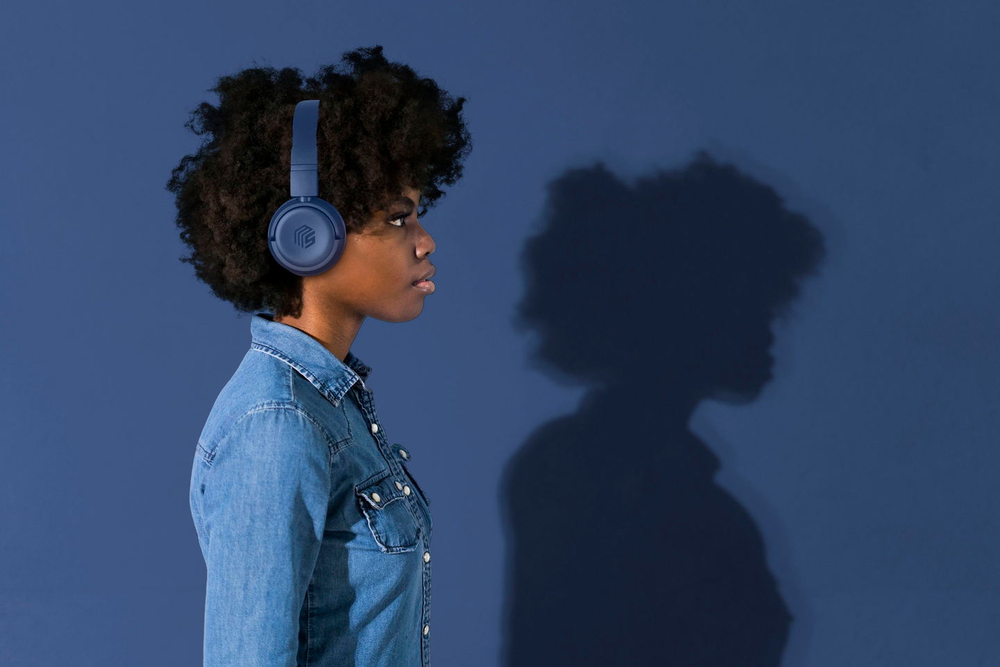 MusicSound Vibed -langattomat sankakuulokkeet, sininen