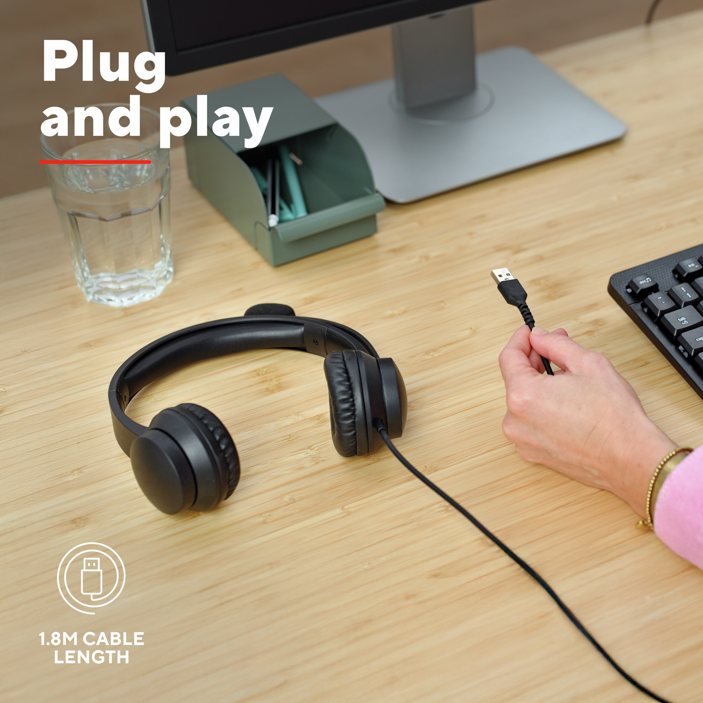 Trust Ayda USB PC -kuulokkeet mikrofonilla