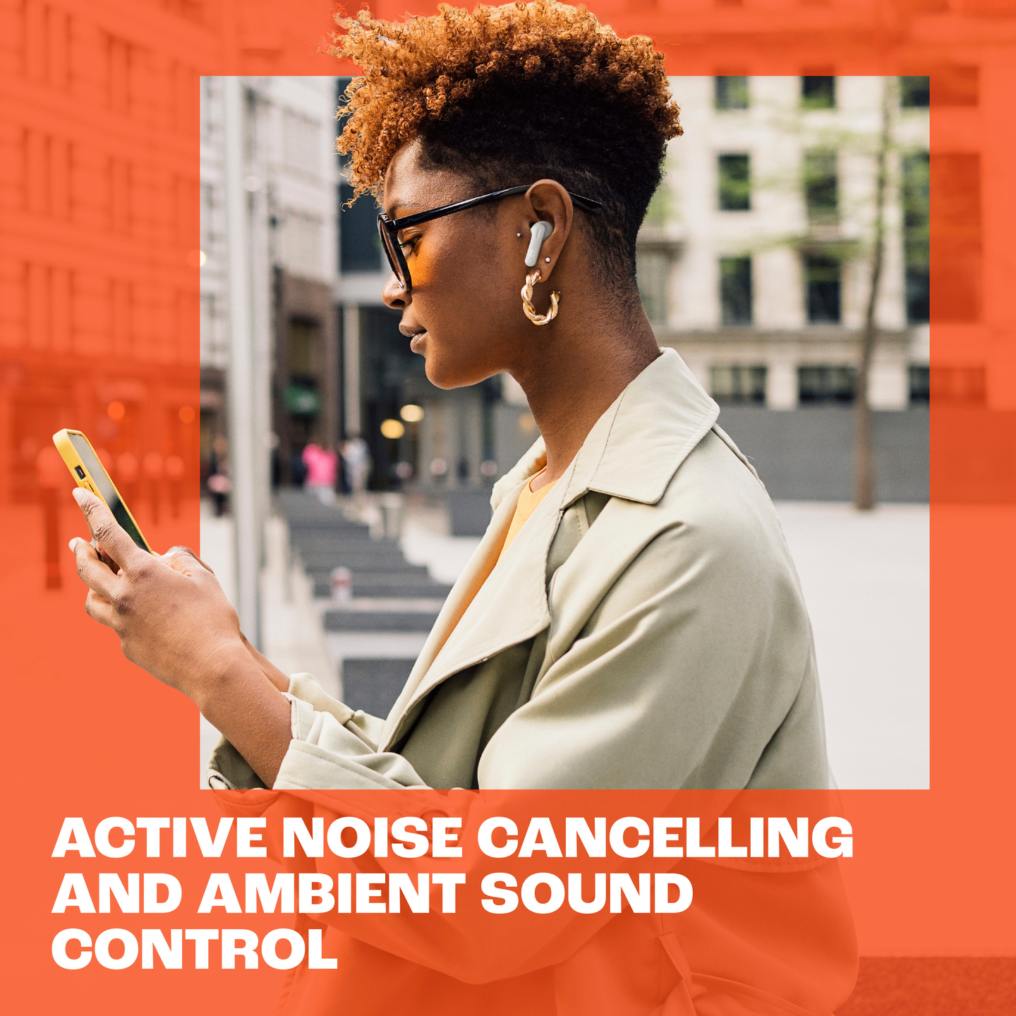 JBL Tune Beam -langattomat vastamelunappikuulokkeet, valkoinen