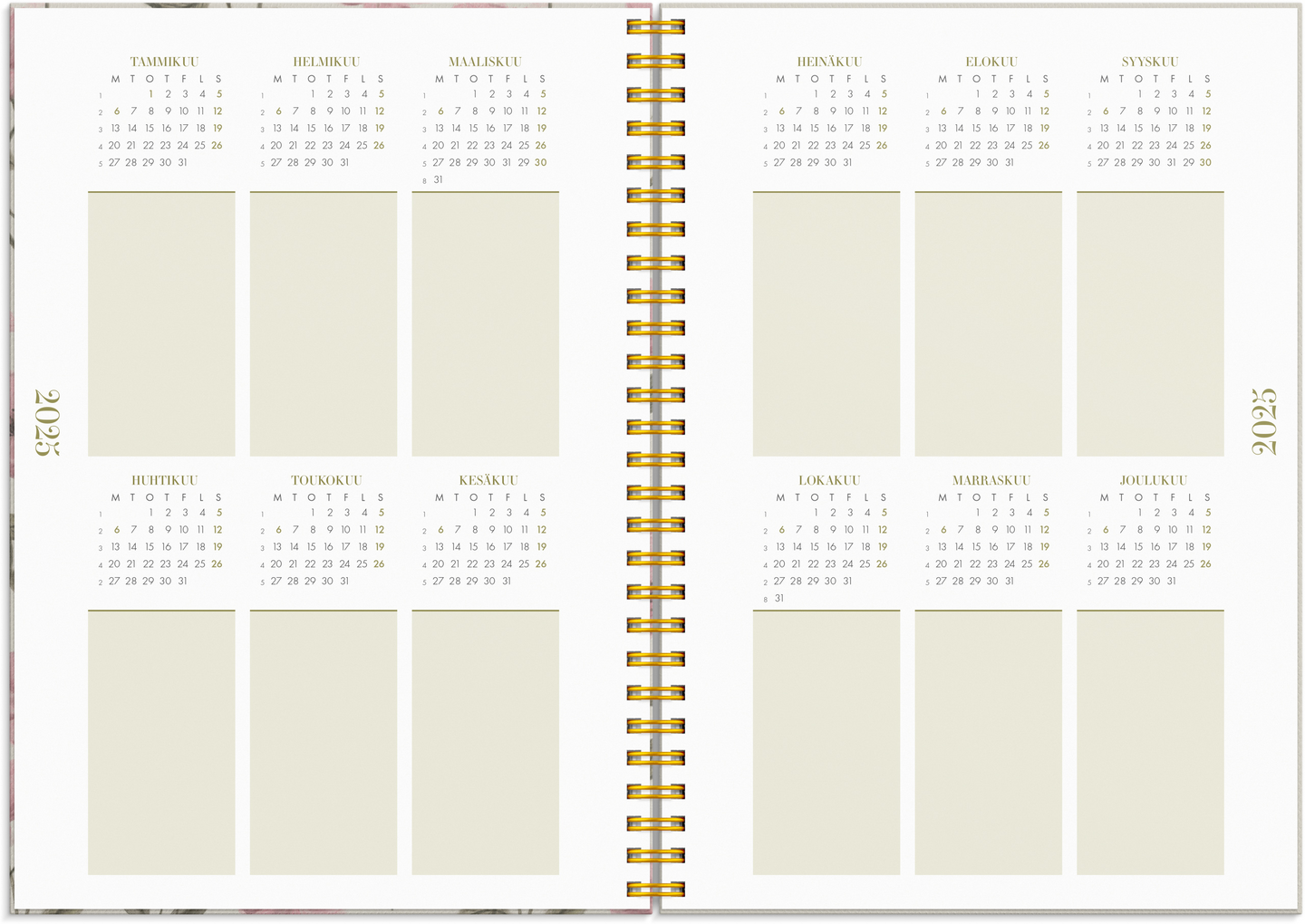 Burde Kalenteri 2025 Life Planner Essentials